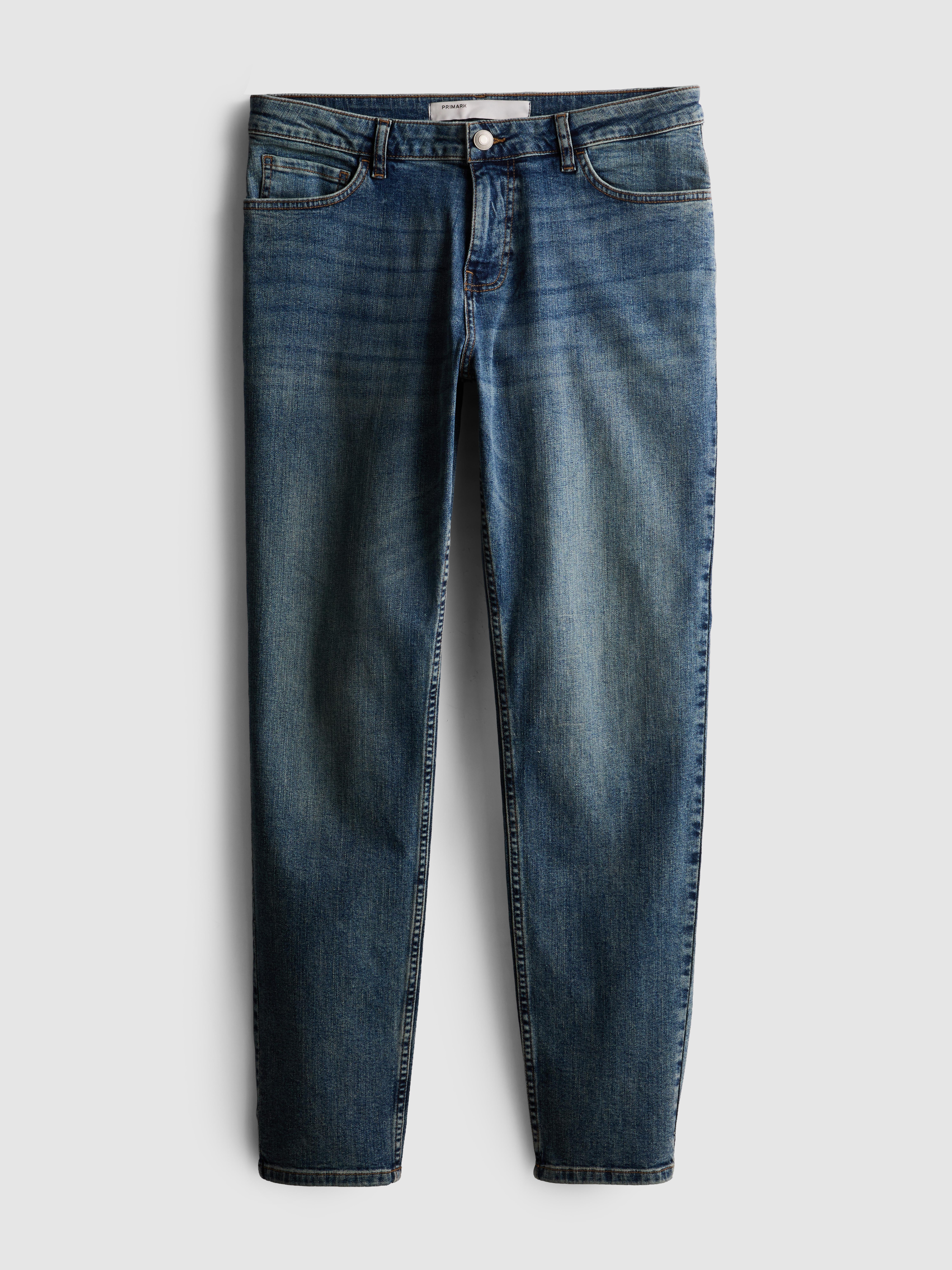 Mid-Rise Slim Fit Jeans - Mid Blue
