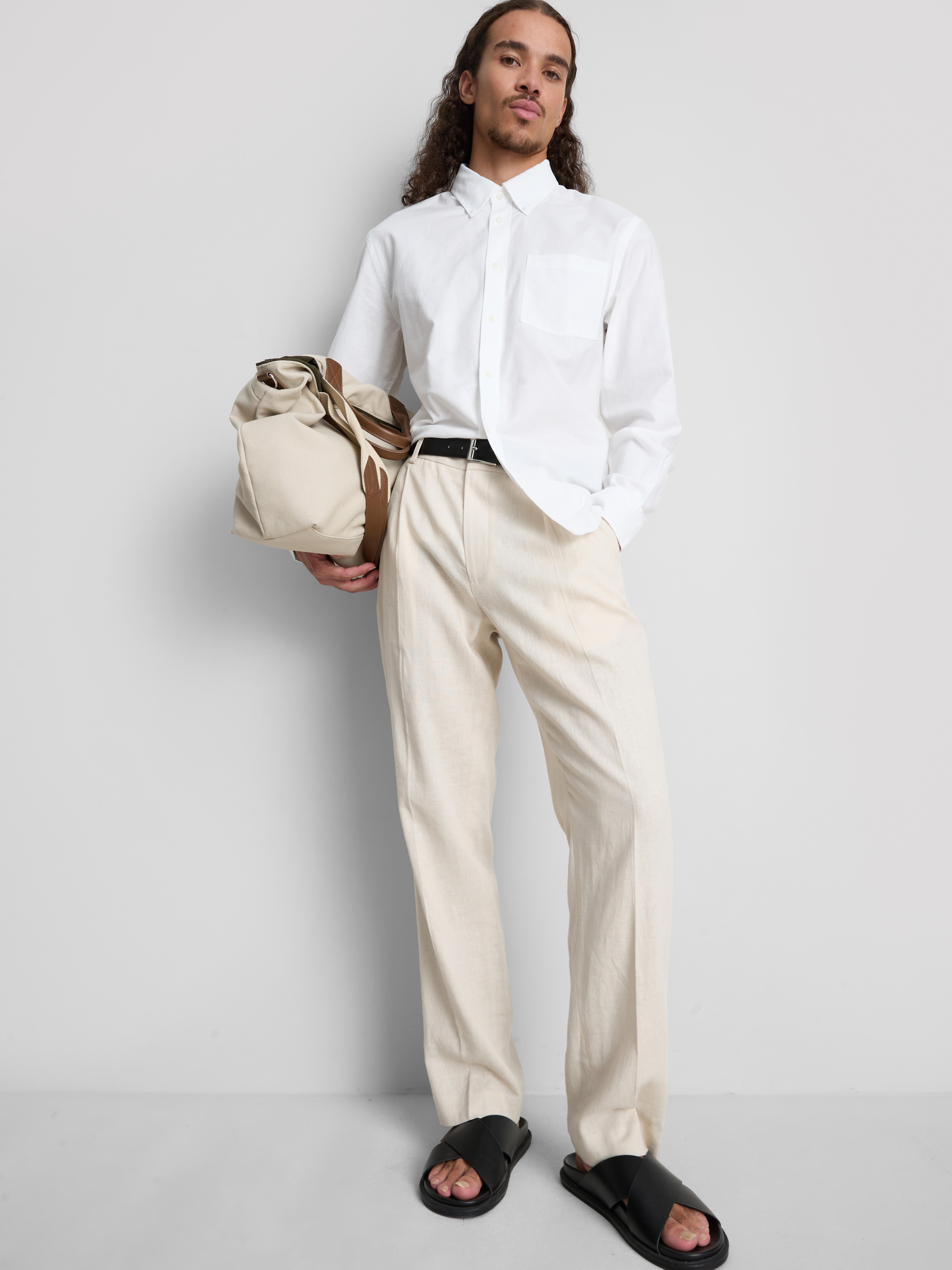 Pure Cotton Regular Fit Oxford Shirt - White