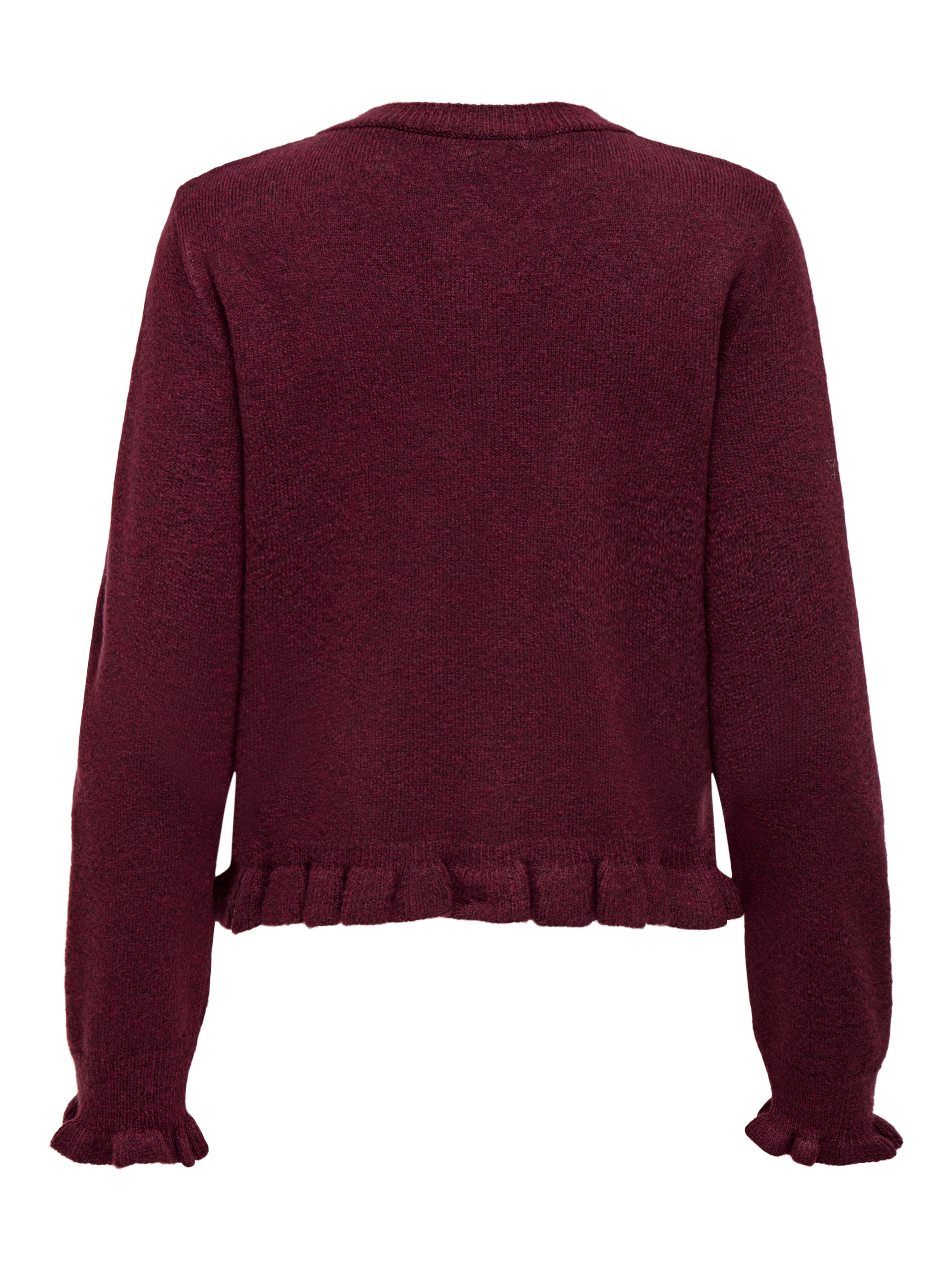 JDYLETTY Cardigan Maroon Banner