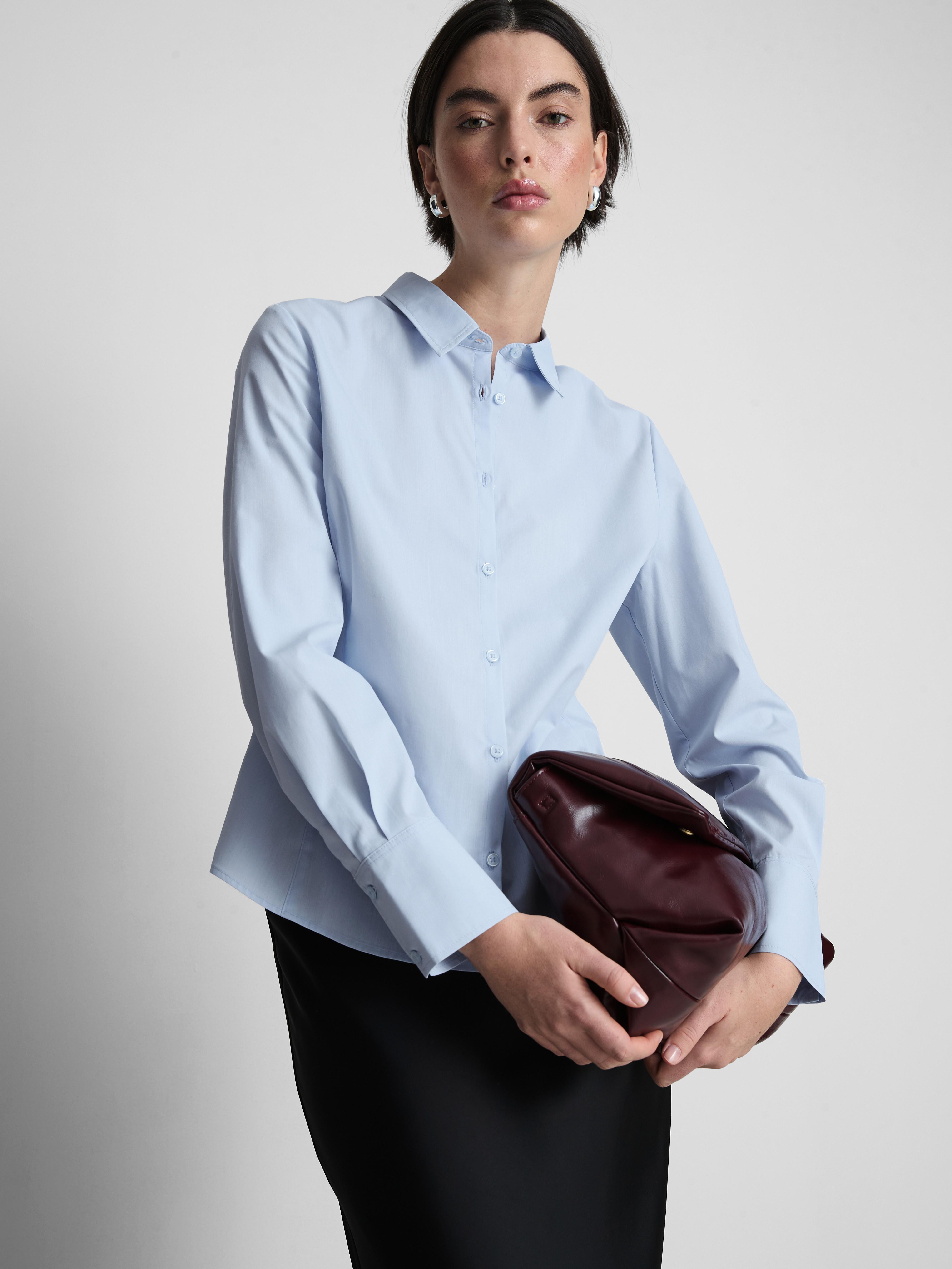 Long Sleeve Workwear Shirt - Blue