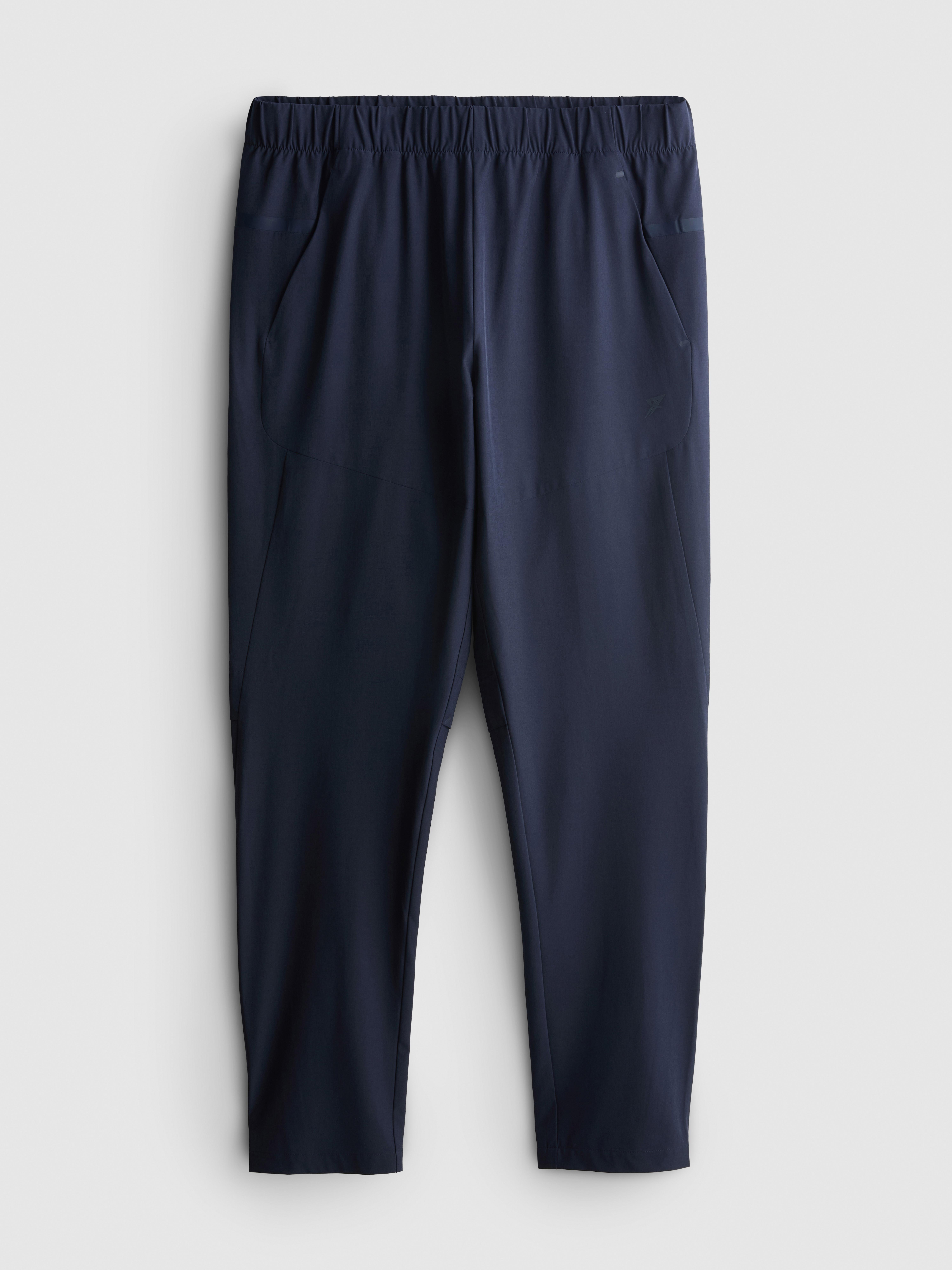 Elastic Gym Pants - Navy