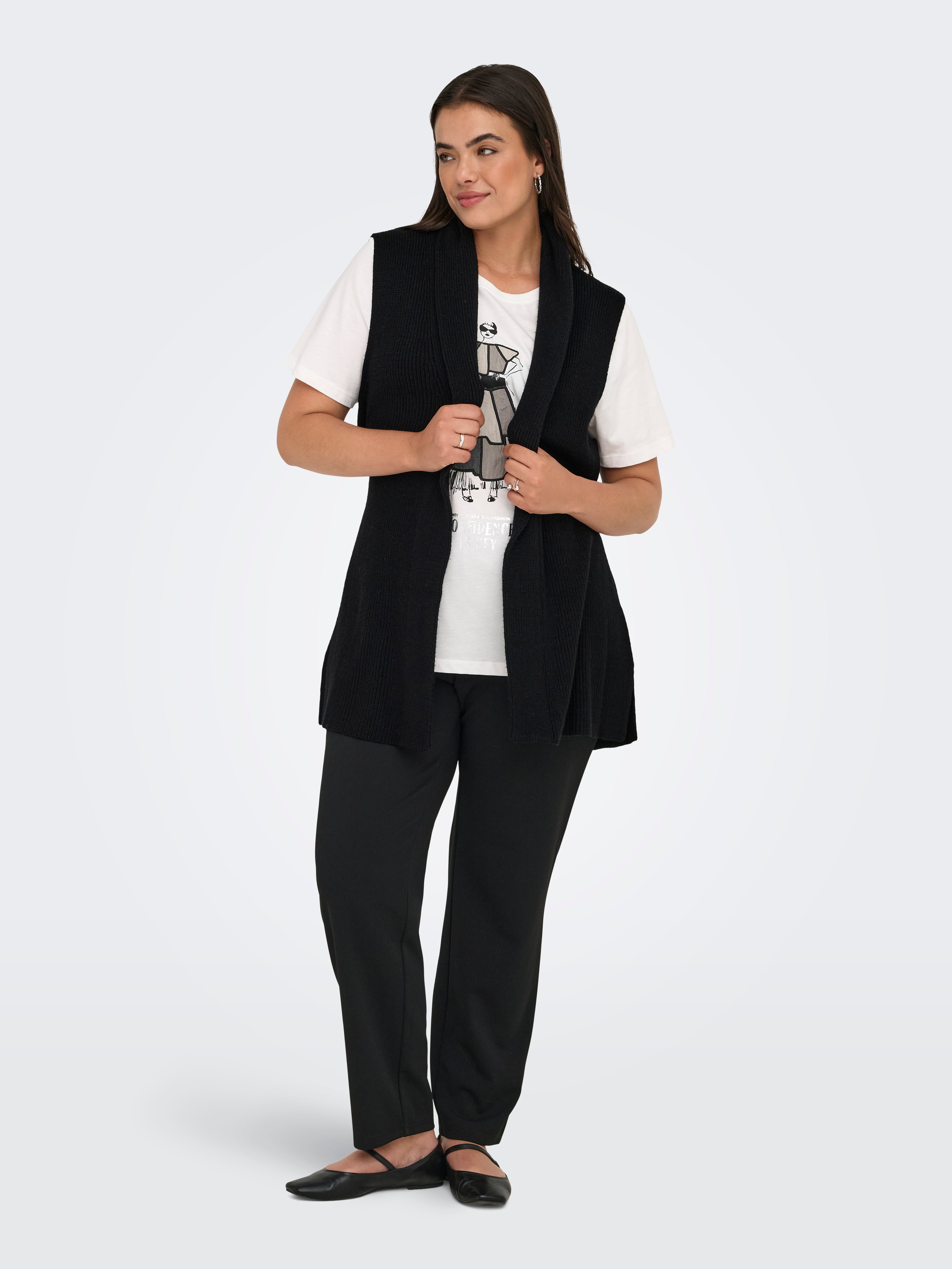 CARKATIA Knitted vest Black