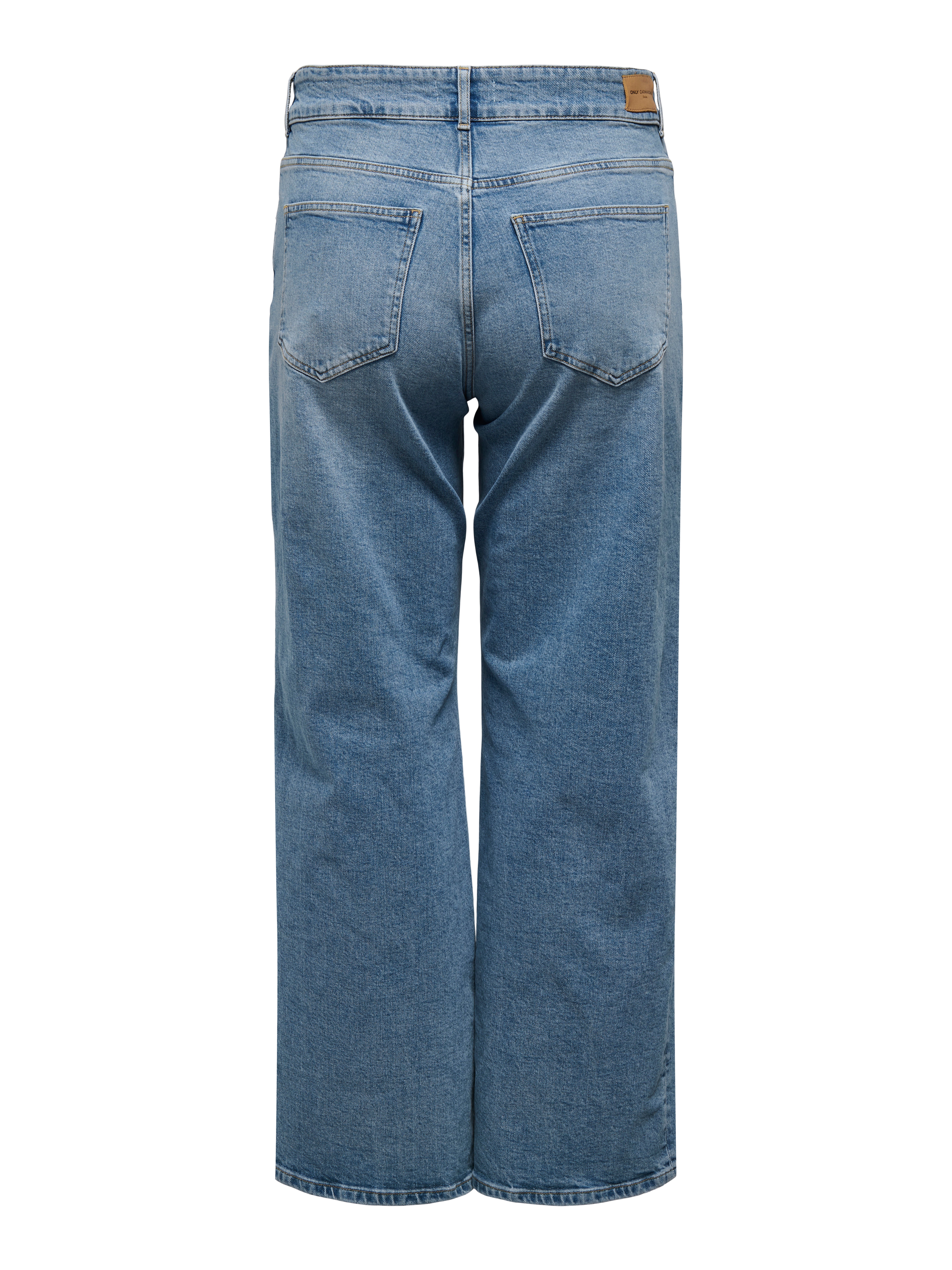 CARJUICY High waist Wide Leg Fit Jeans Medium Blue Denim