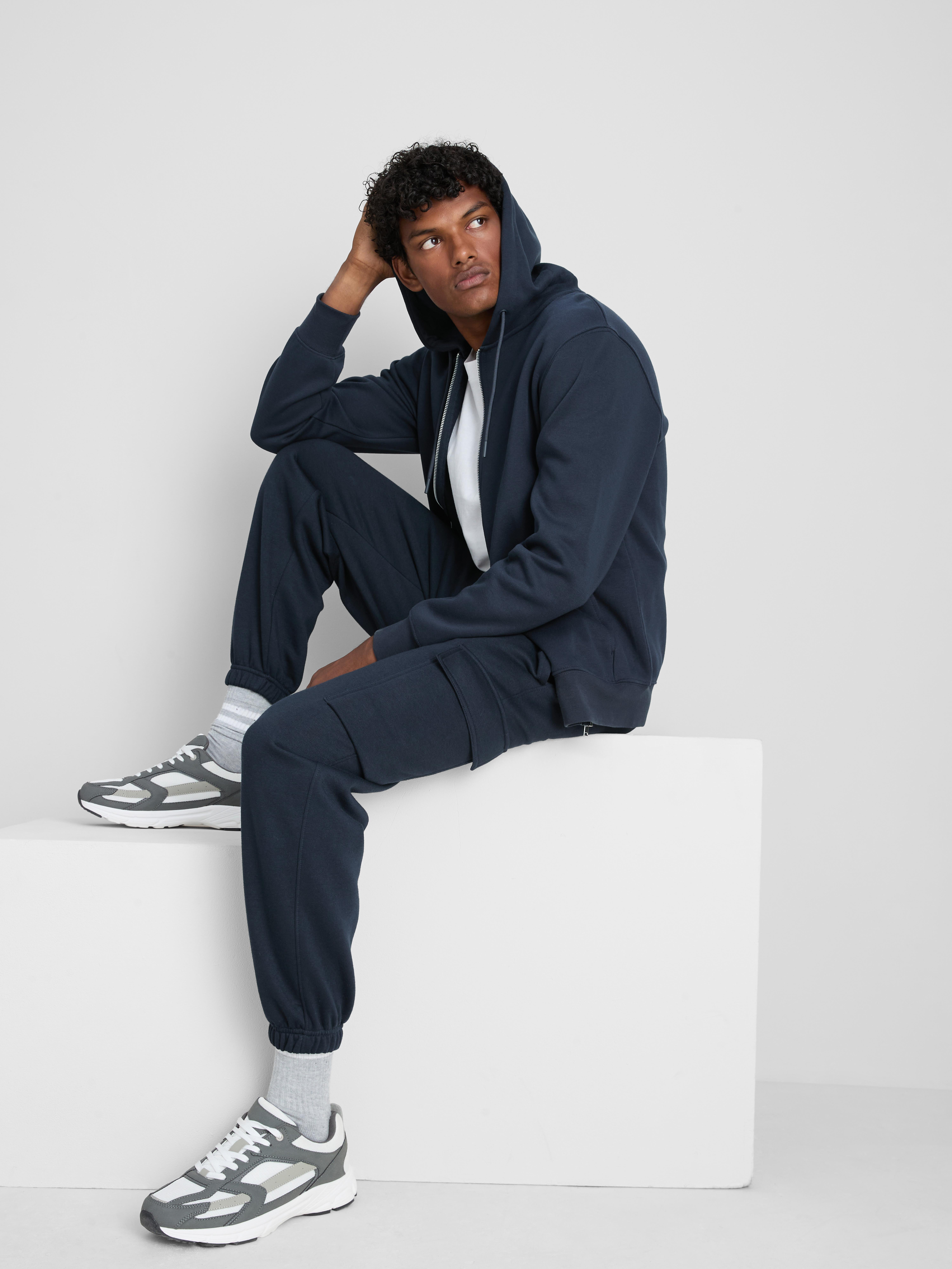 Essential Cargo Joggers - Navy