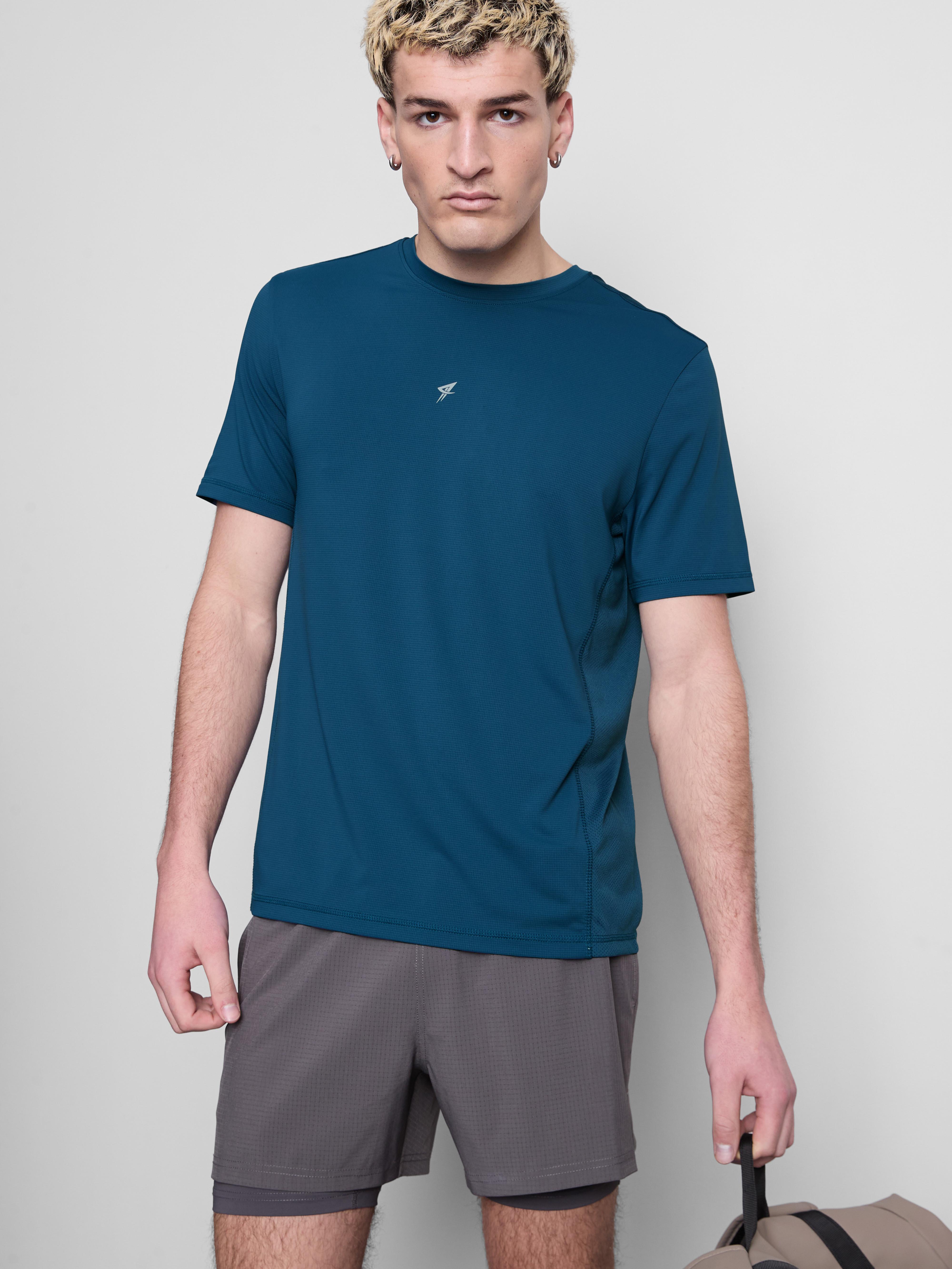 Short Sleeve Gym T-Shirt - Teal