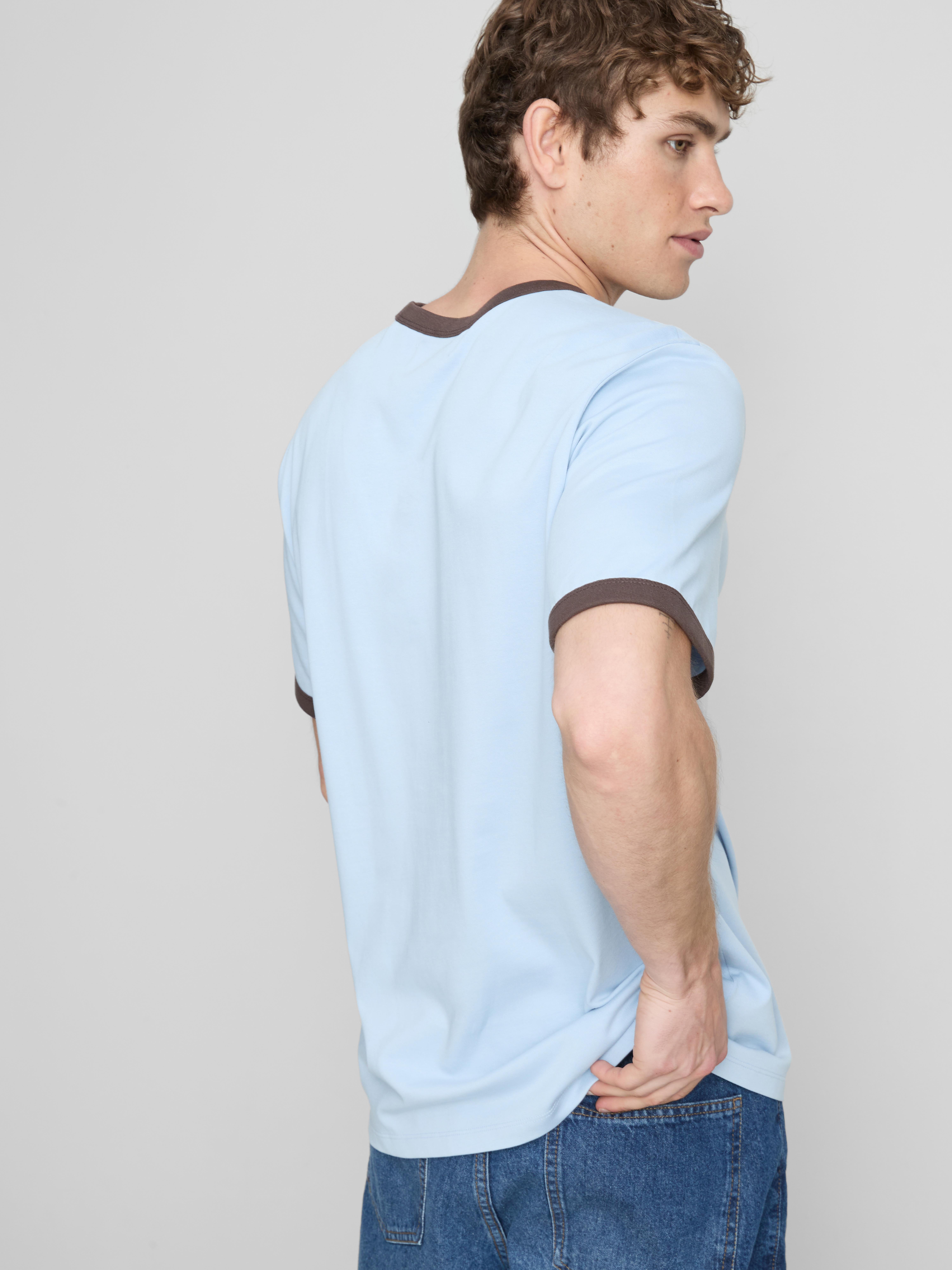 Rome Slogan T-Shirt - Light Blue