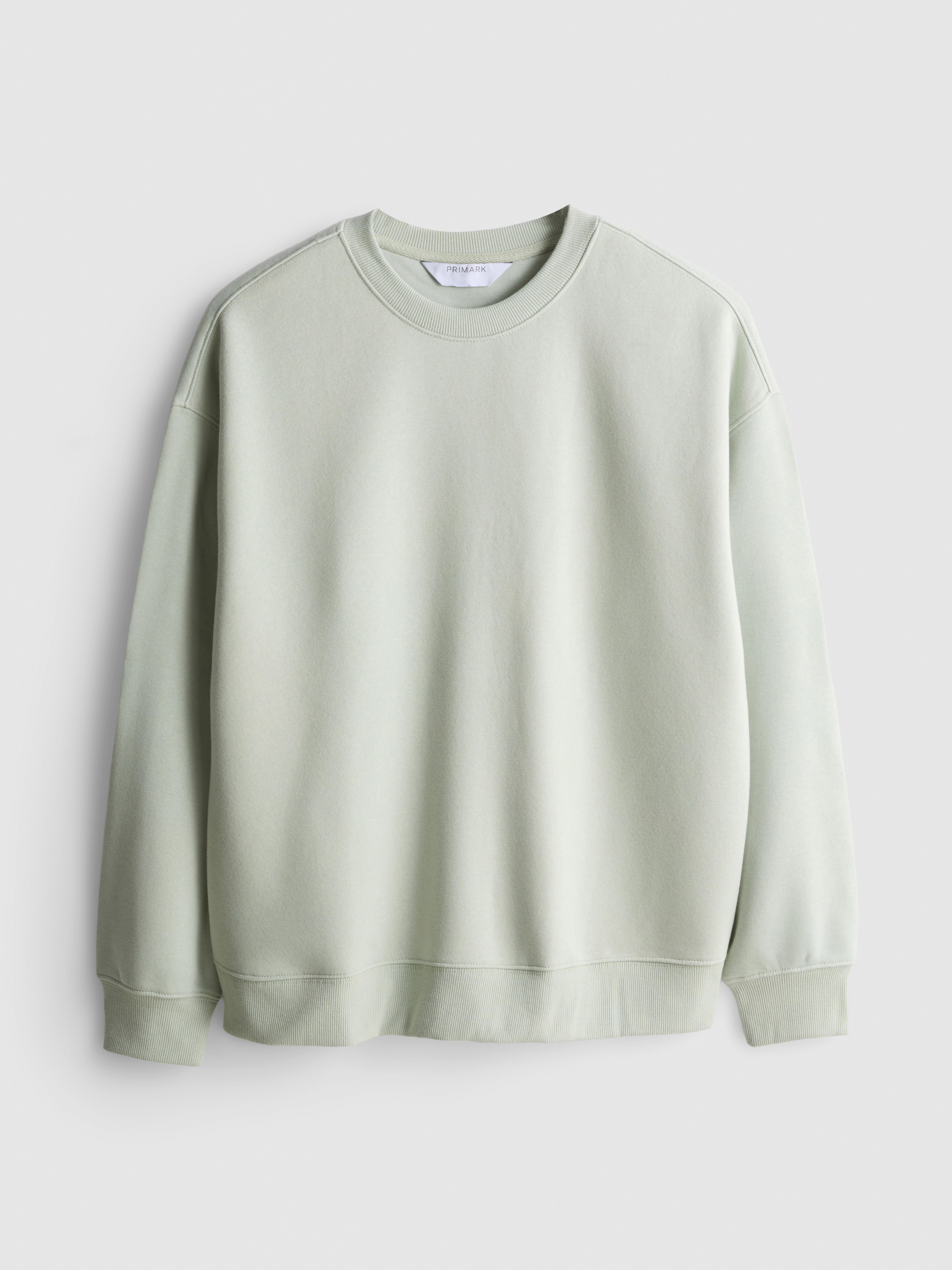 Essential Cotton Blend Sweatshirt - Light Green
