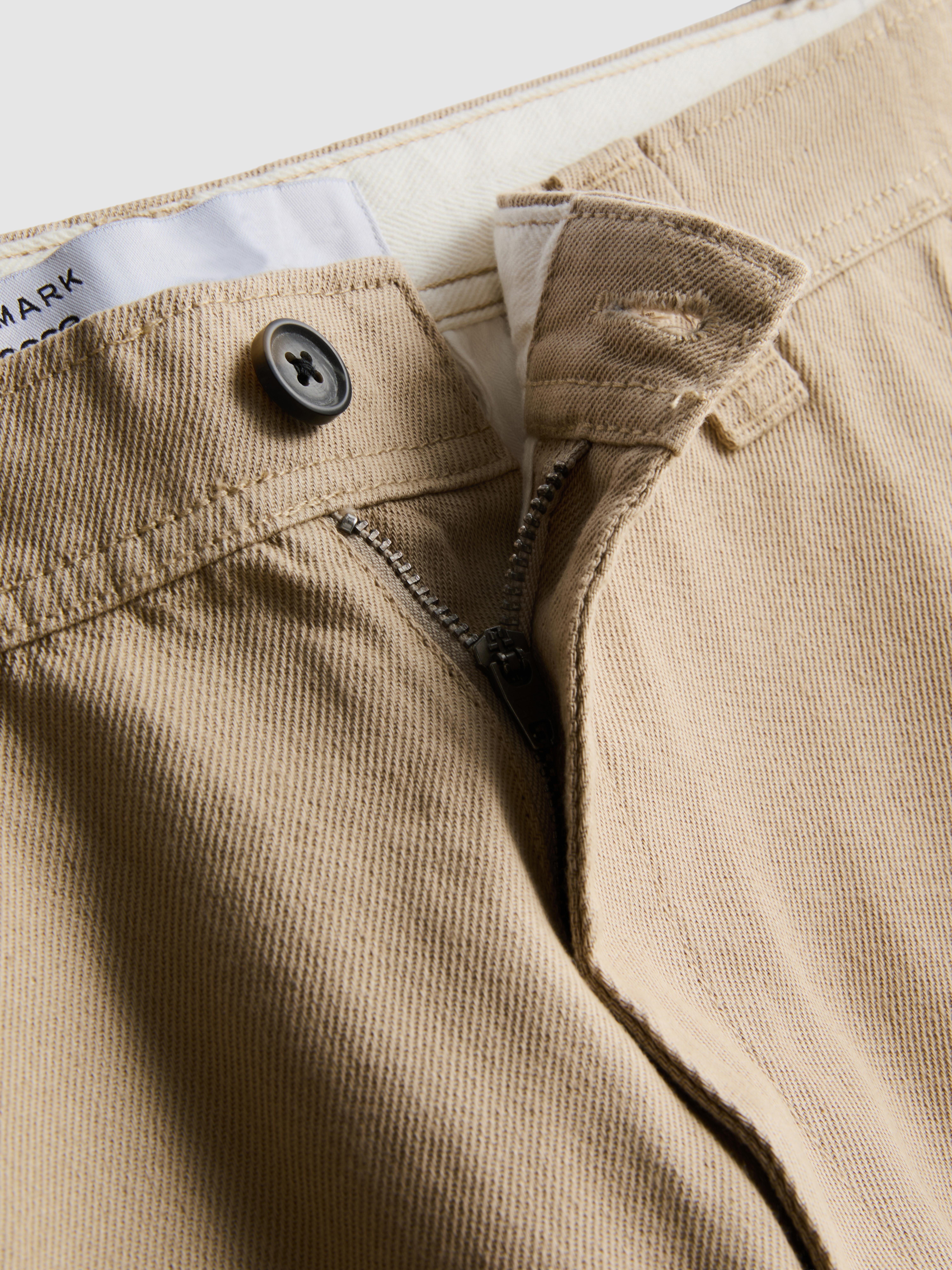 Mid-Rise Chino Pants - Stone