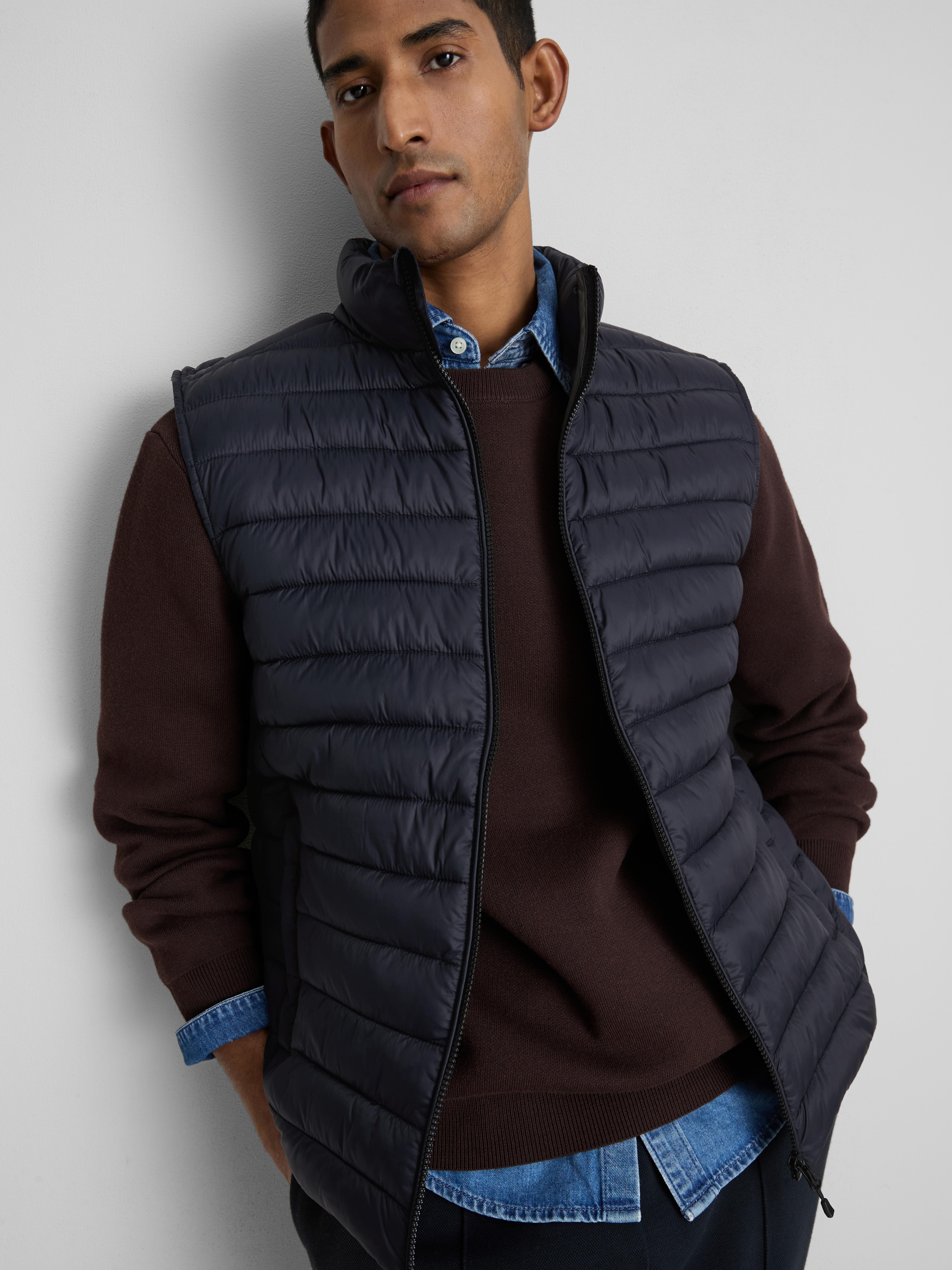 Padded Vest - Navy