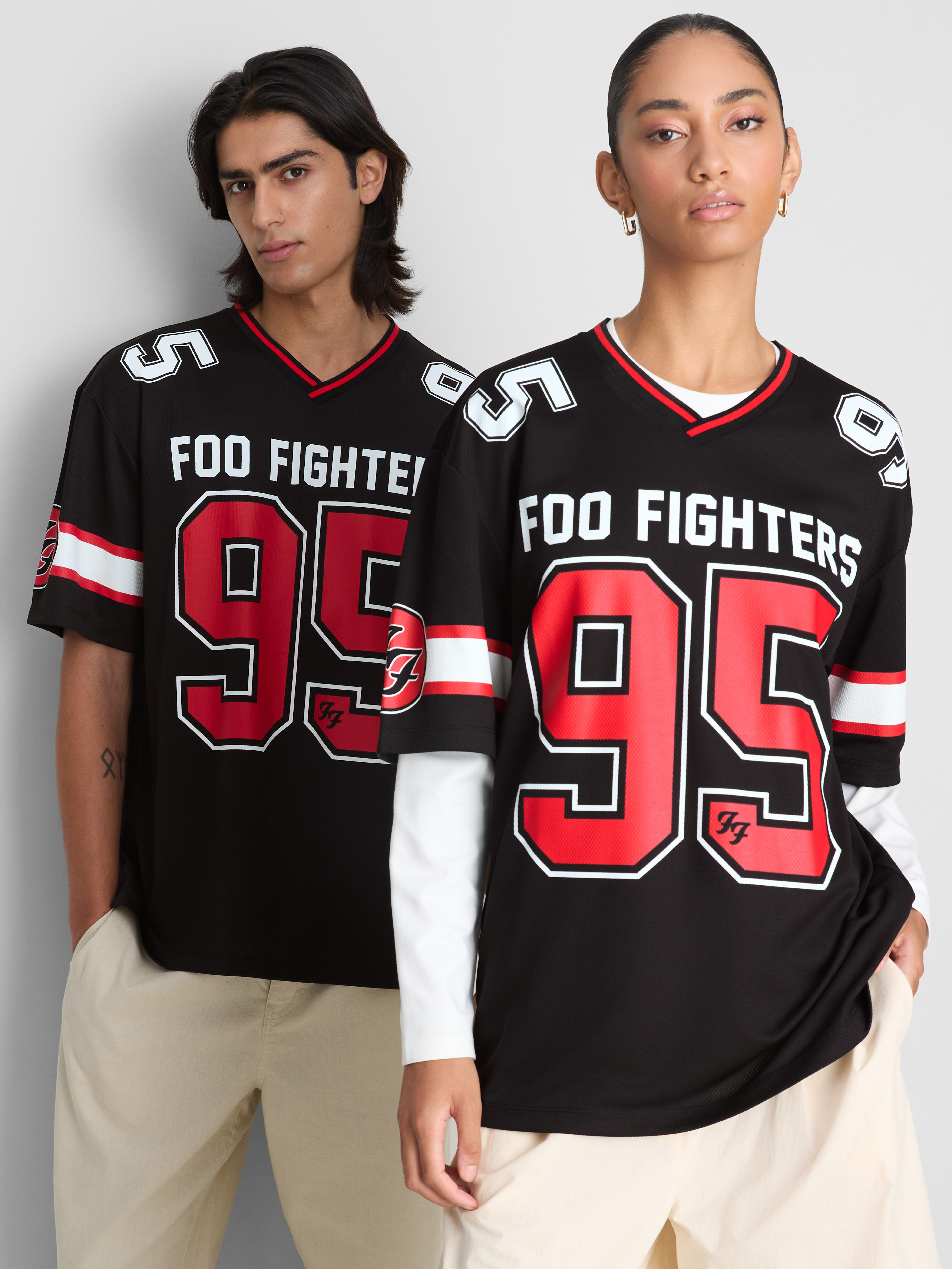 Foo Fighters Mesh Band T-Shirt - Black