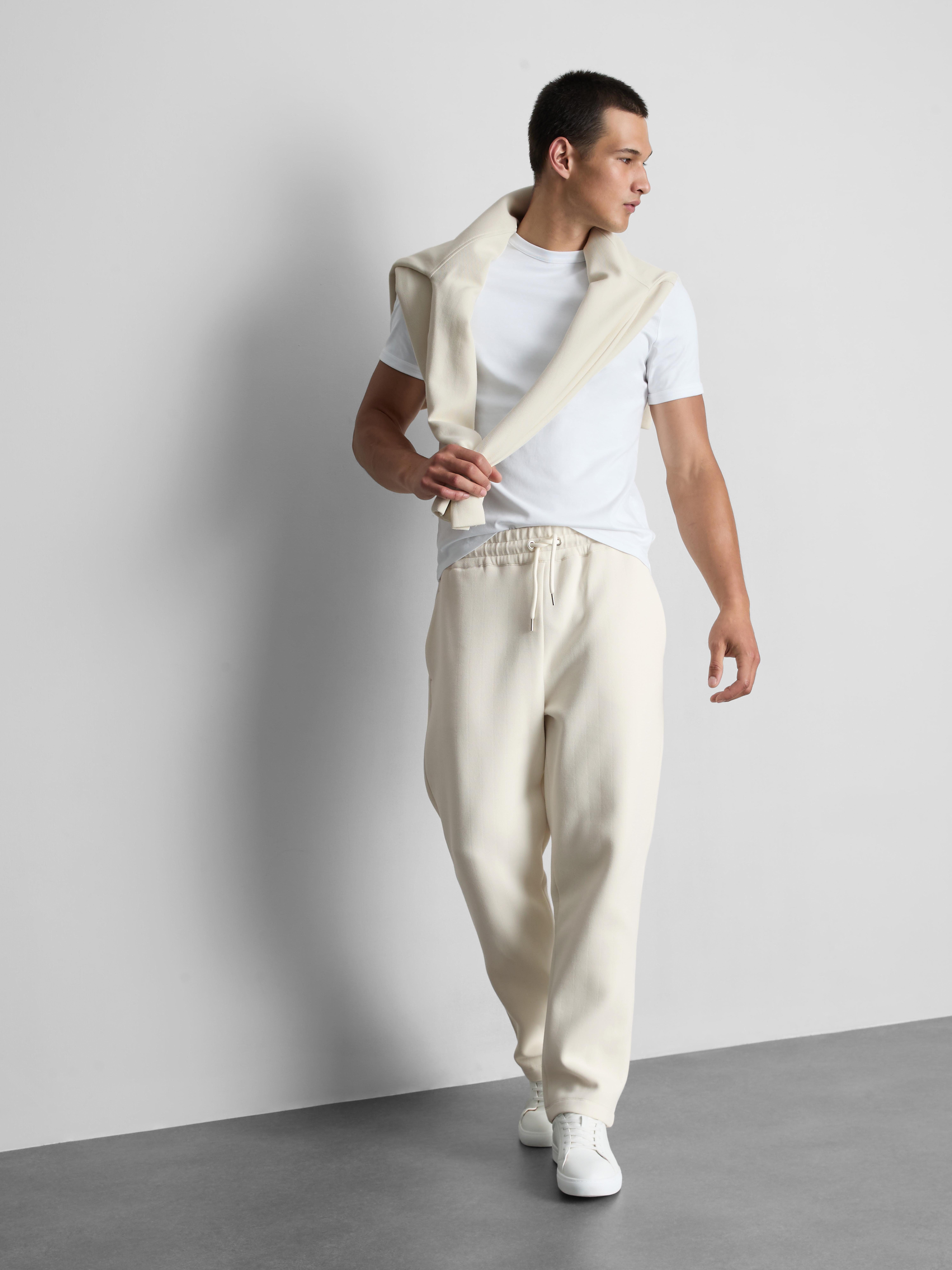 The Edit Drawstring Joggers - Ivory