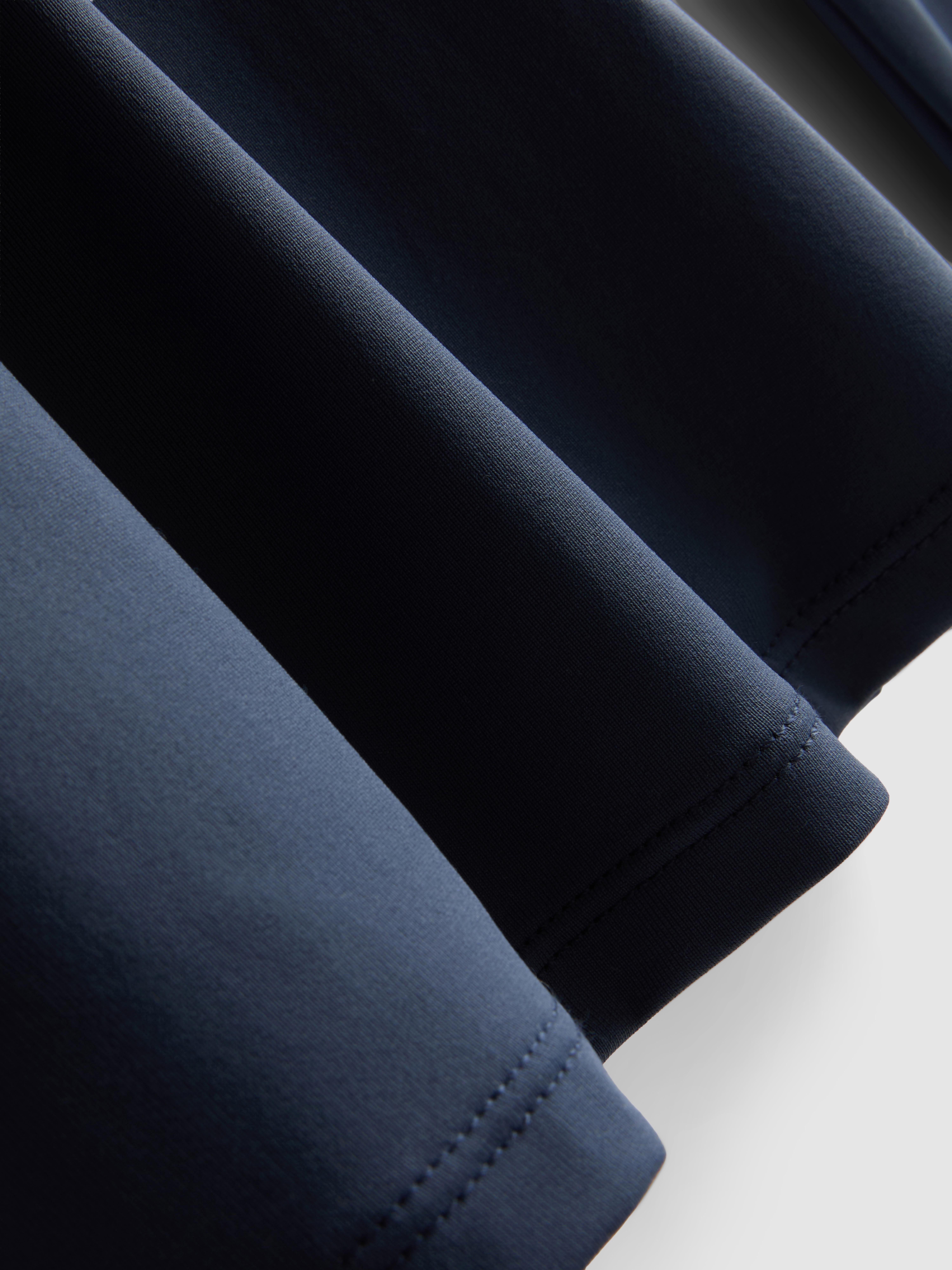 Second Skin High-Neck Long-Sleeve Top - Dark Blue