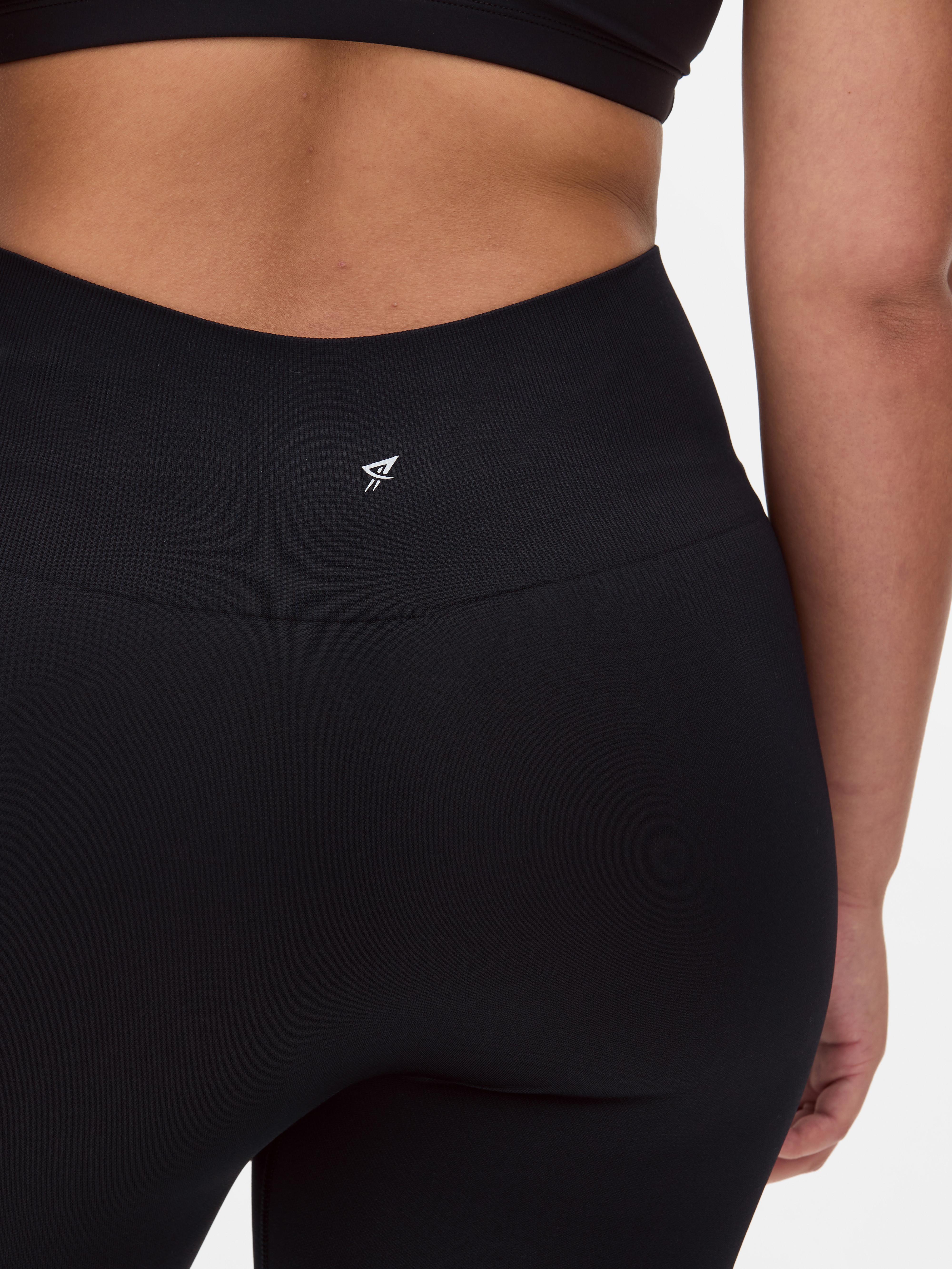 High Waisted Seamless Leggings - Black