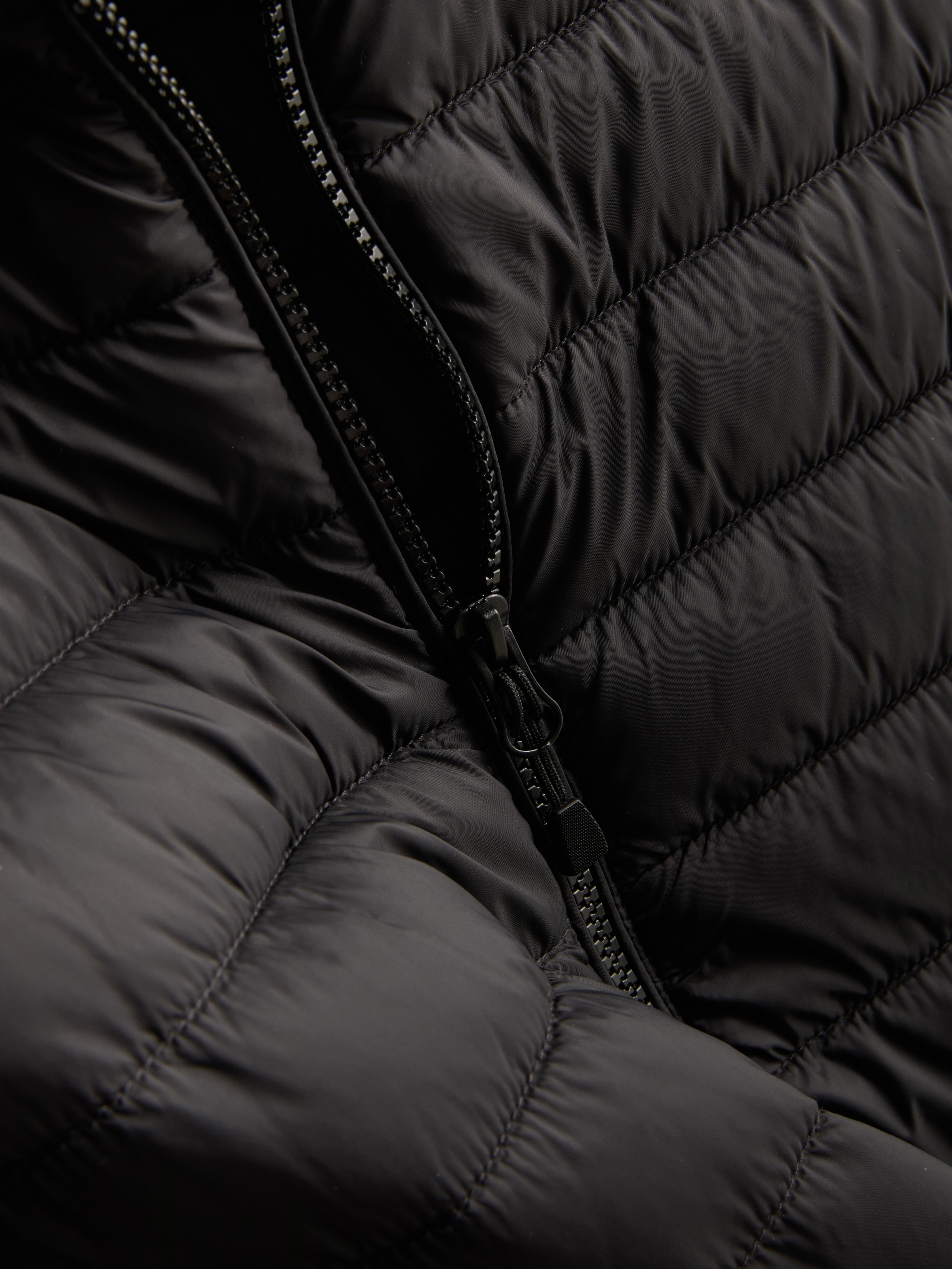 Padded Zip Vest - Black