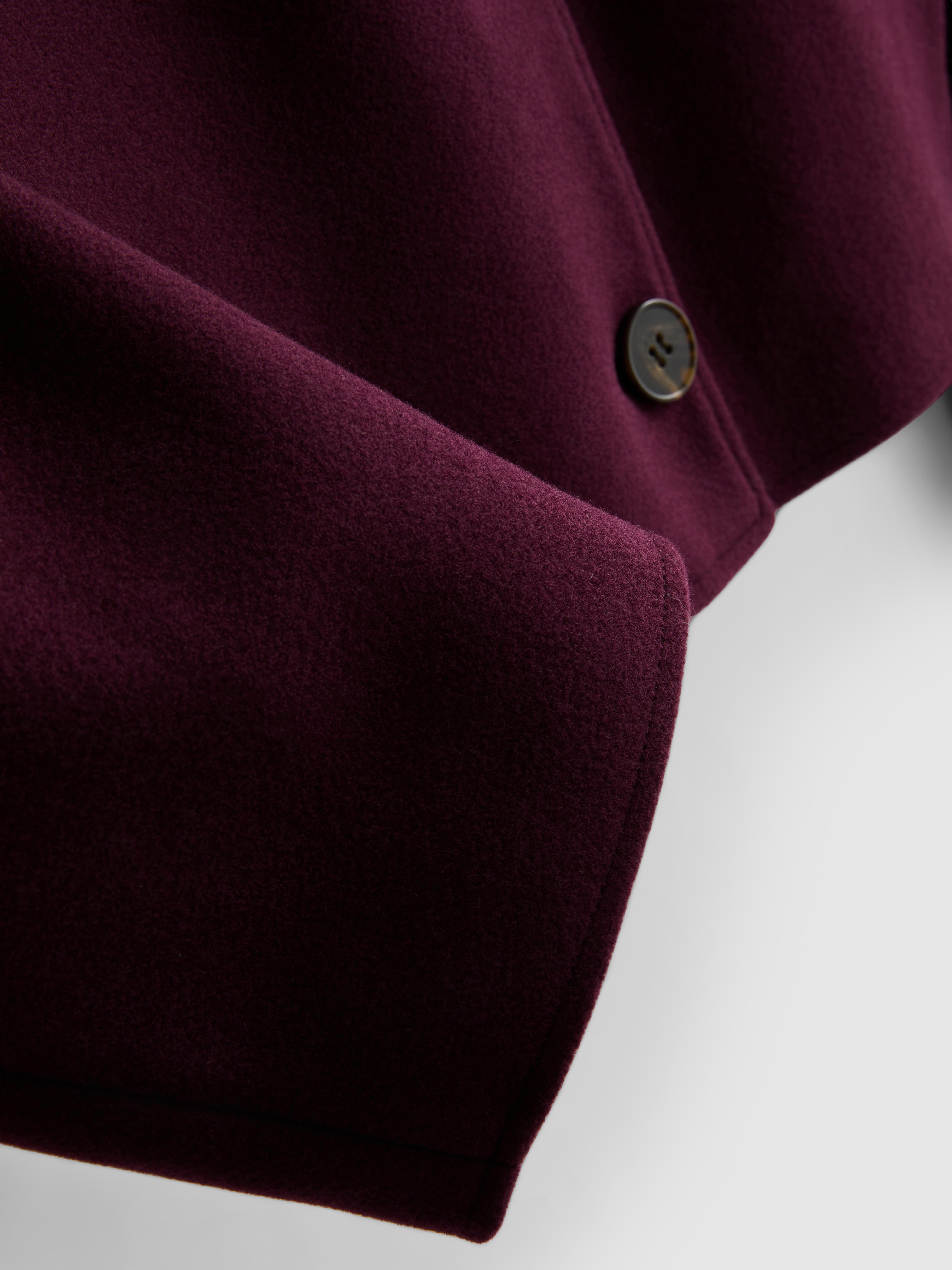 Structured Collarless Cropped Jacket - Fig