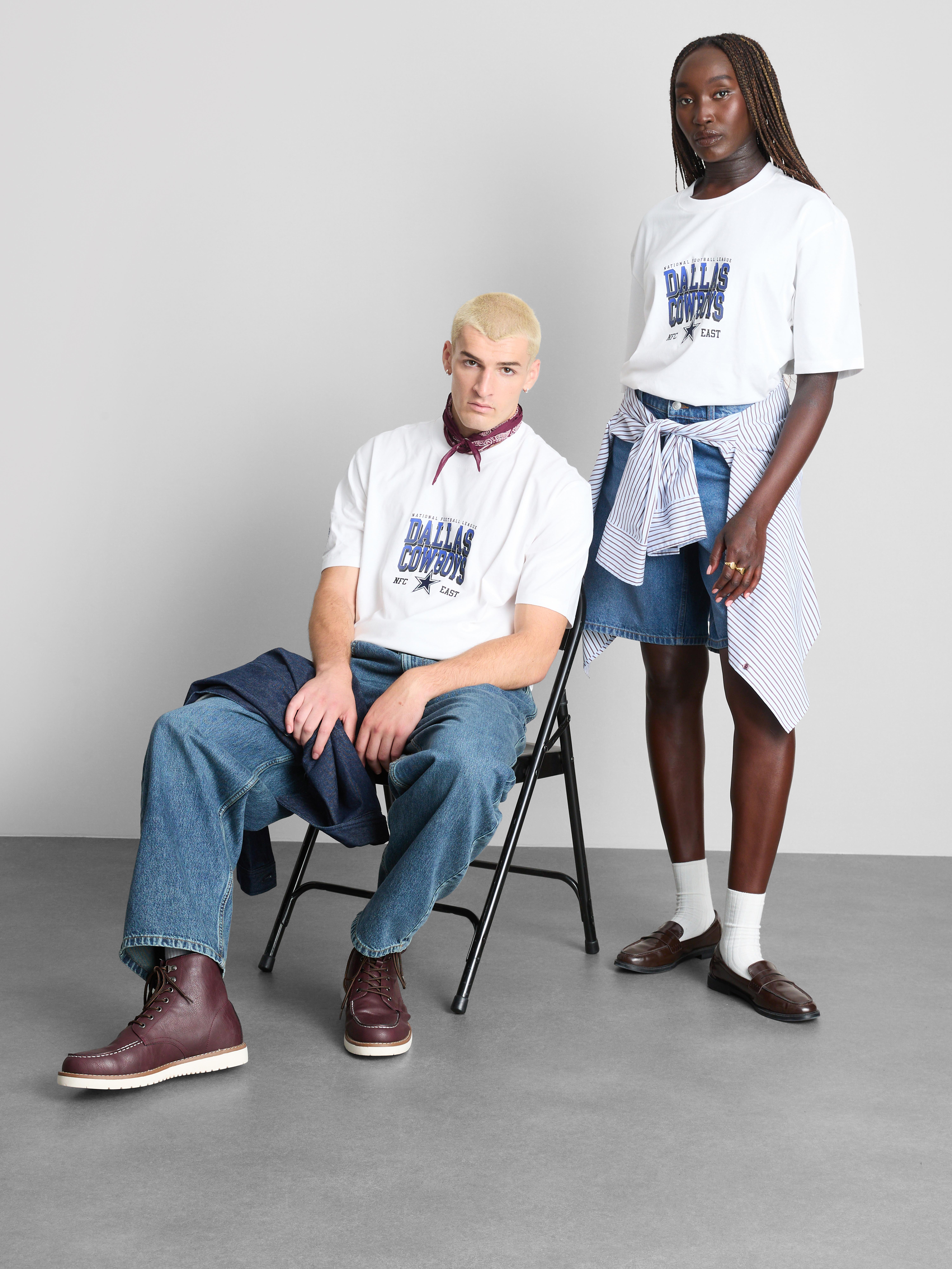 NFL Dallas Cowboys Pure Cotton Graphic T-Shirt - White