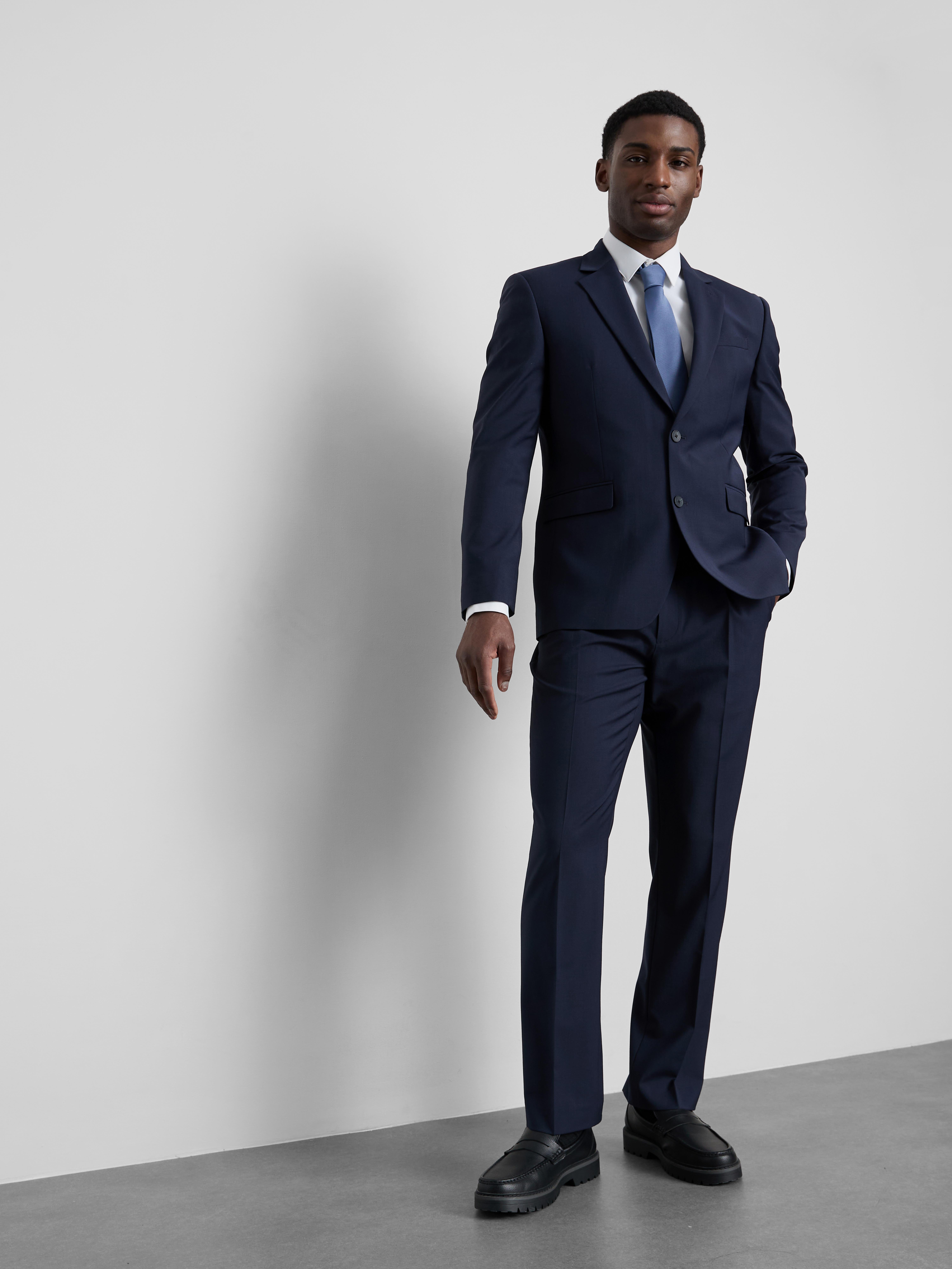 Regular Fit Suit Jacket - Navy
