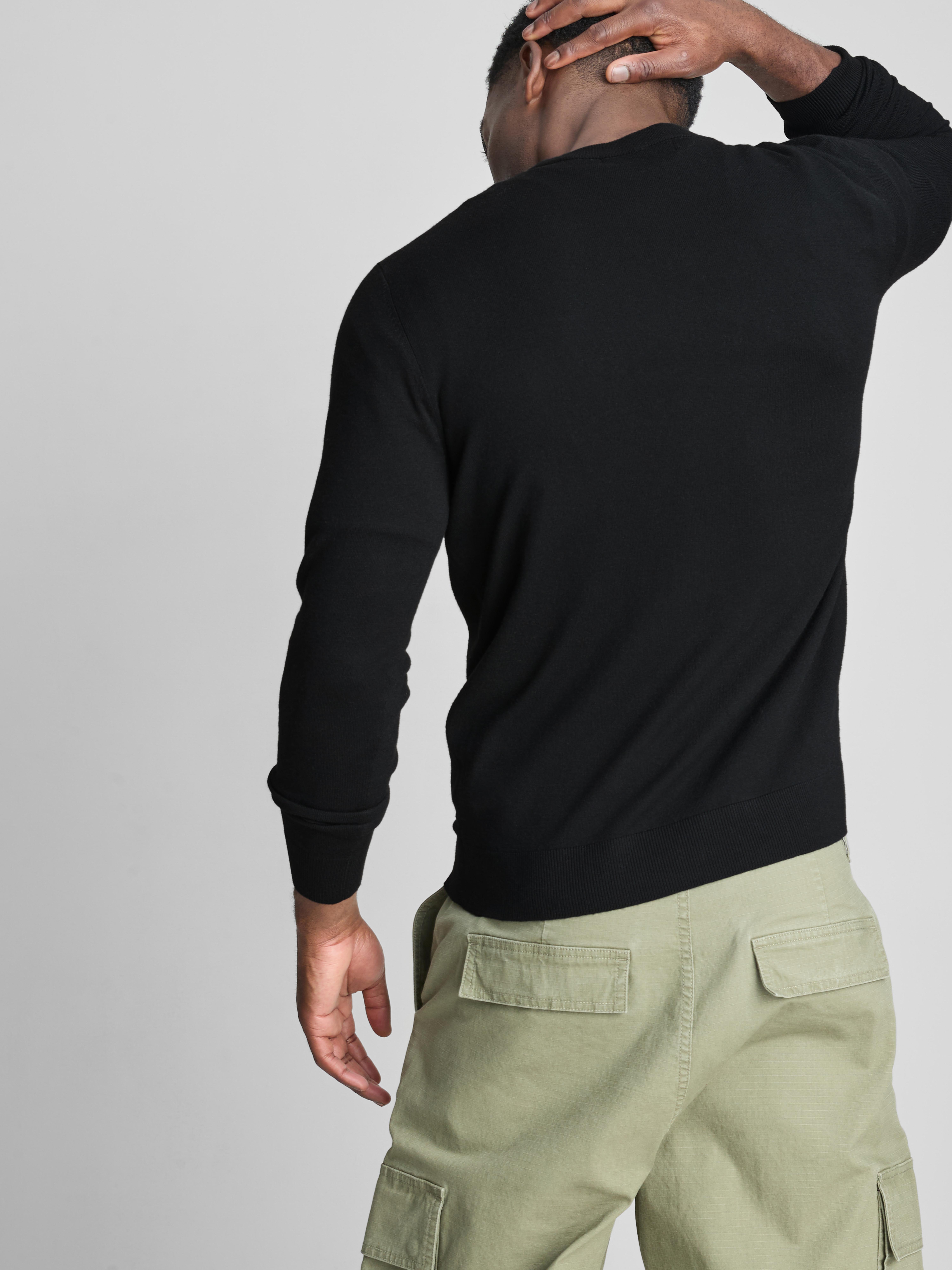 Crew Neck Sweater - Black