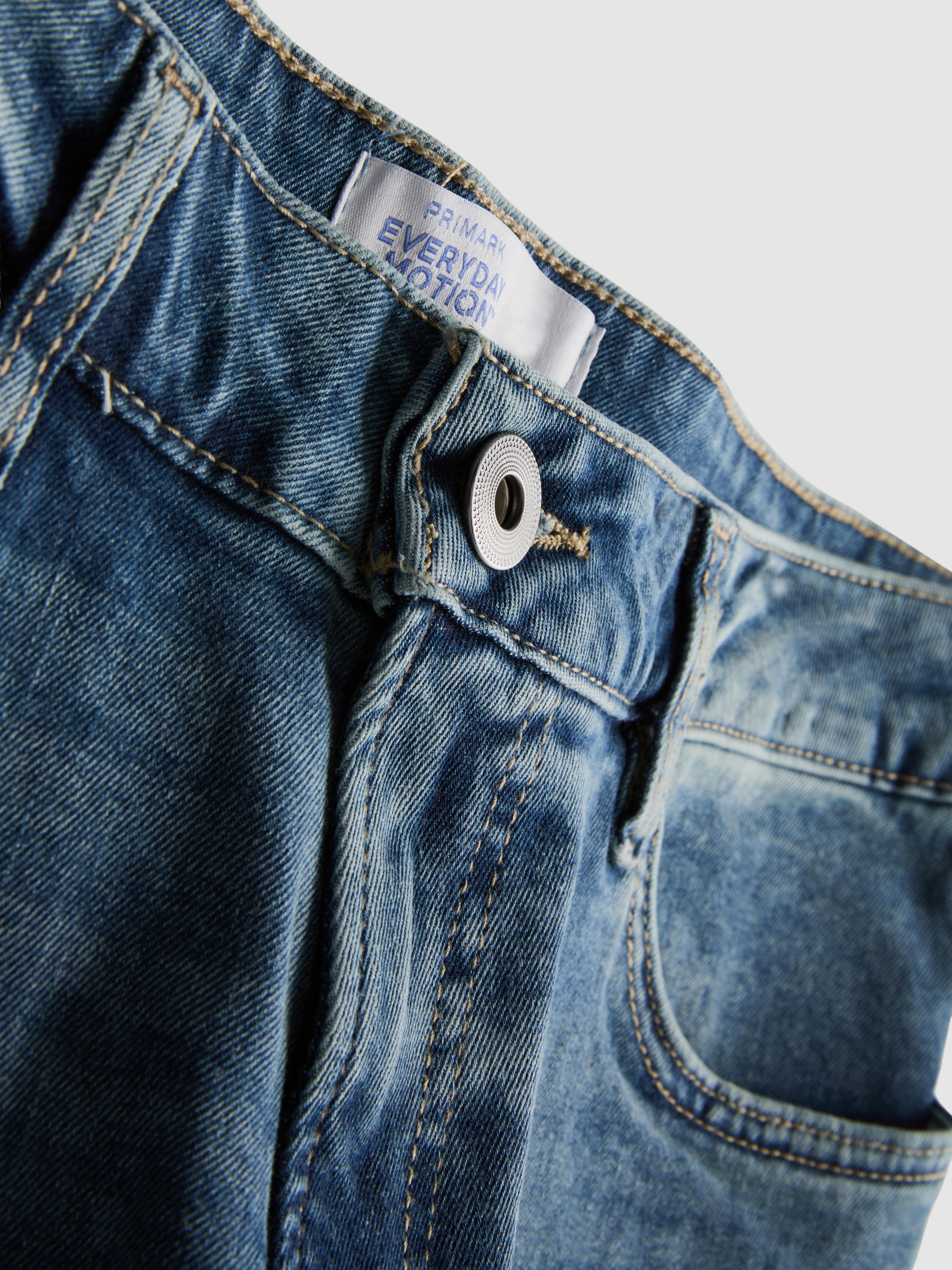 Mid-Rise Slim Fit Jeans - Mid Blue