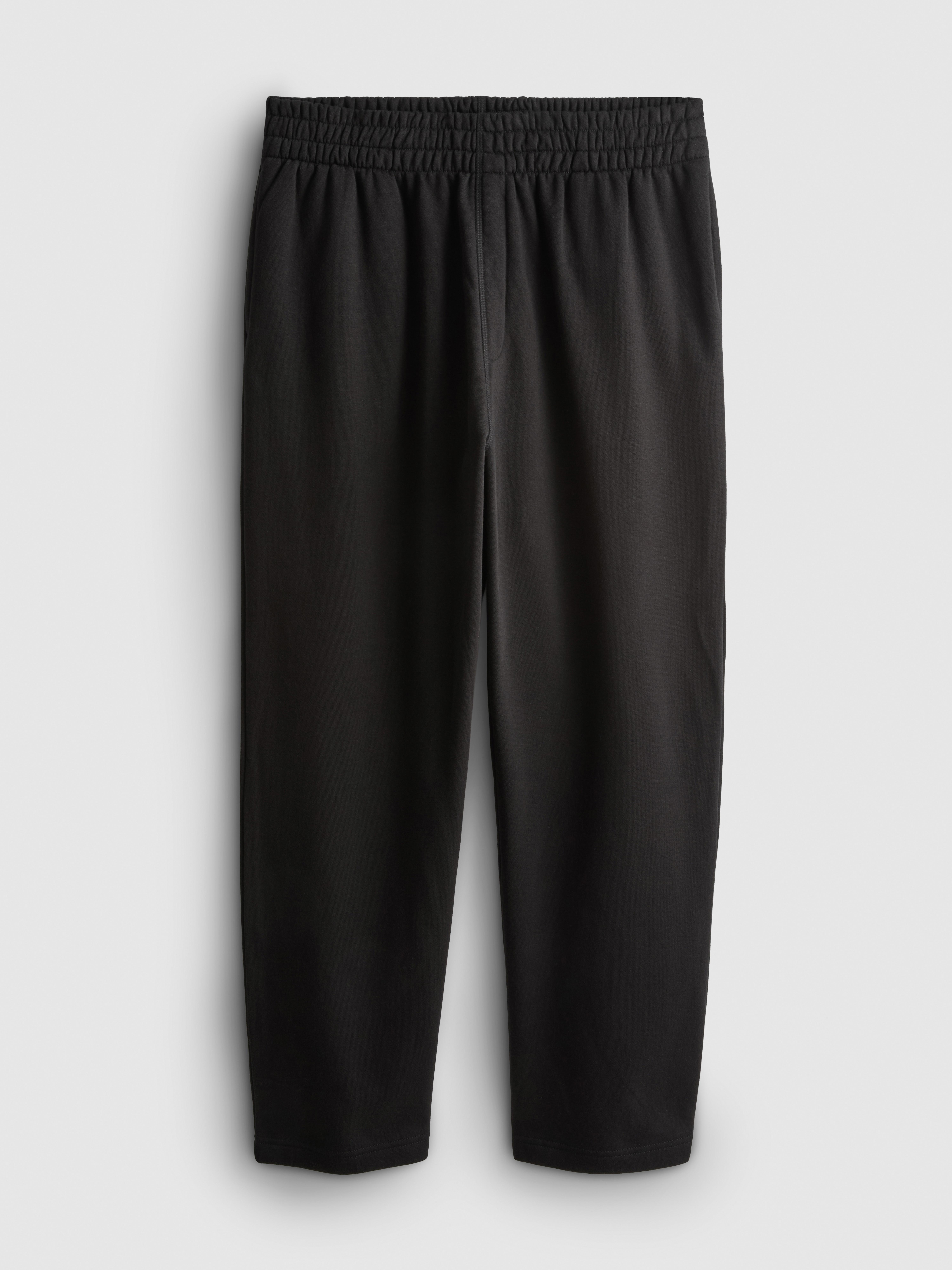 Cotton Rich Straight Leg Sweatpants - Black