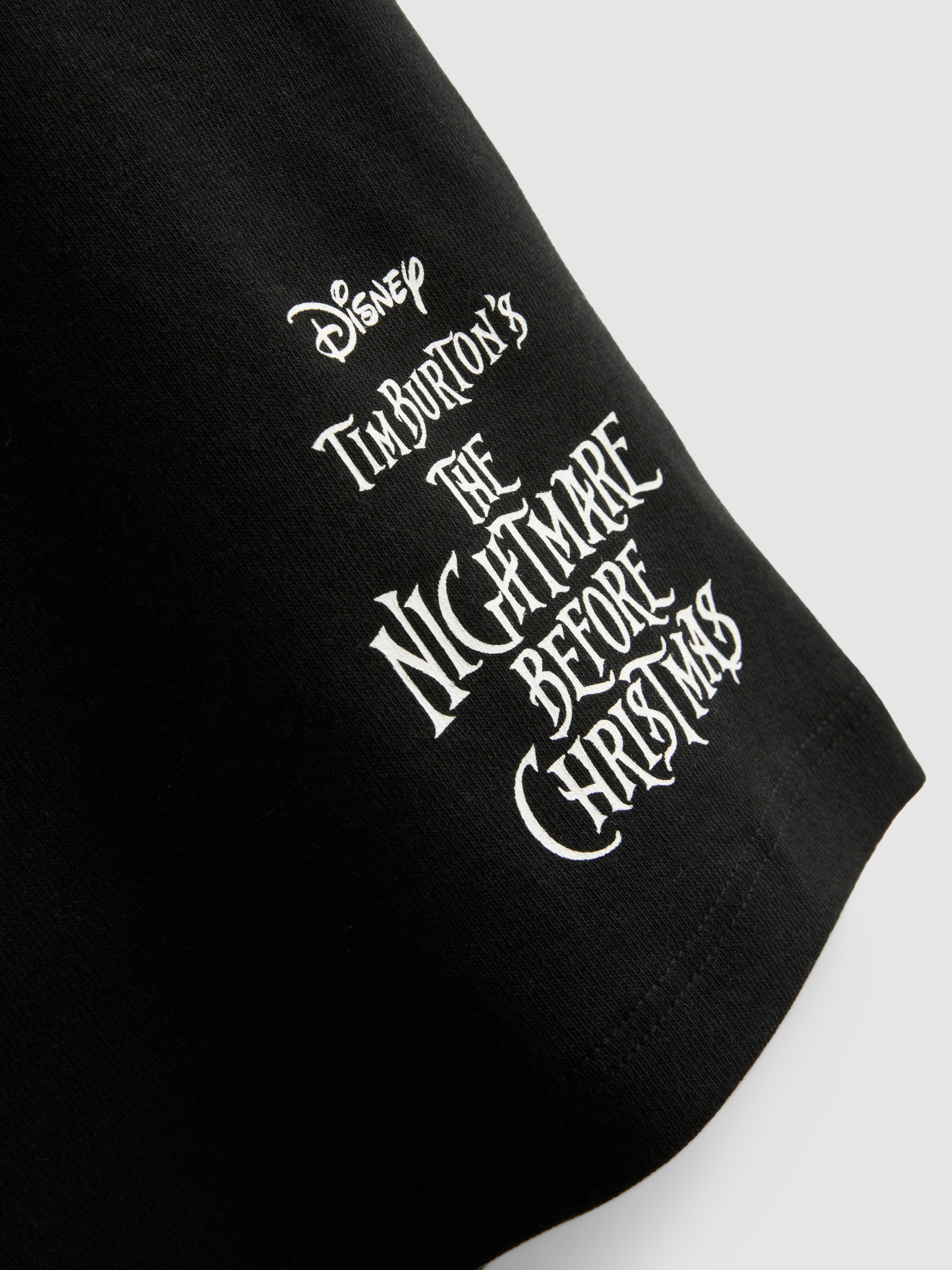 Disney Tim Burton's The Nightmare Before Xmas Graphic Baby Tee - Black