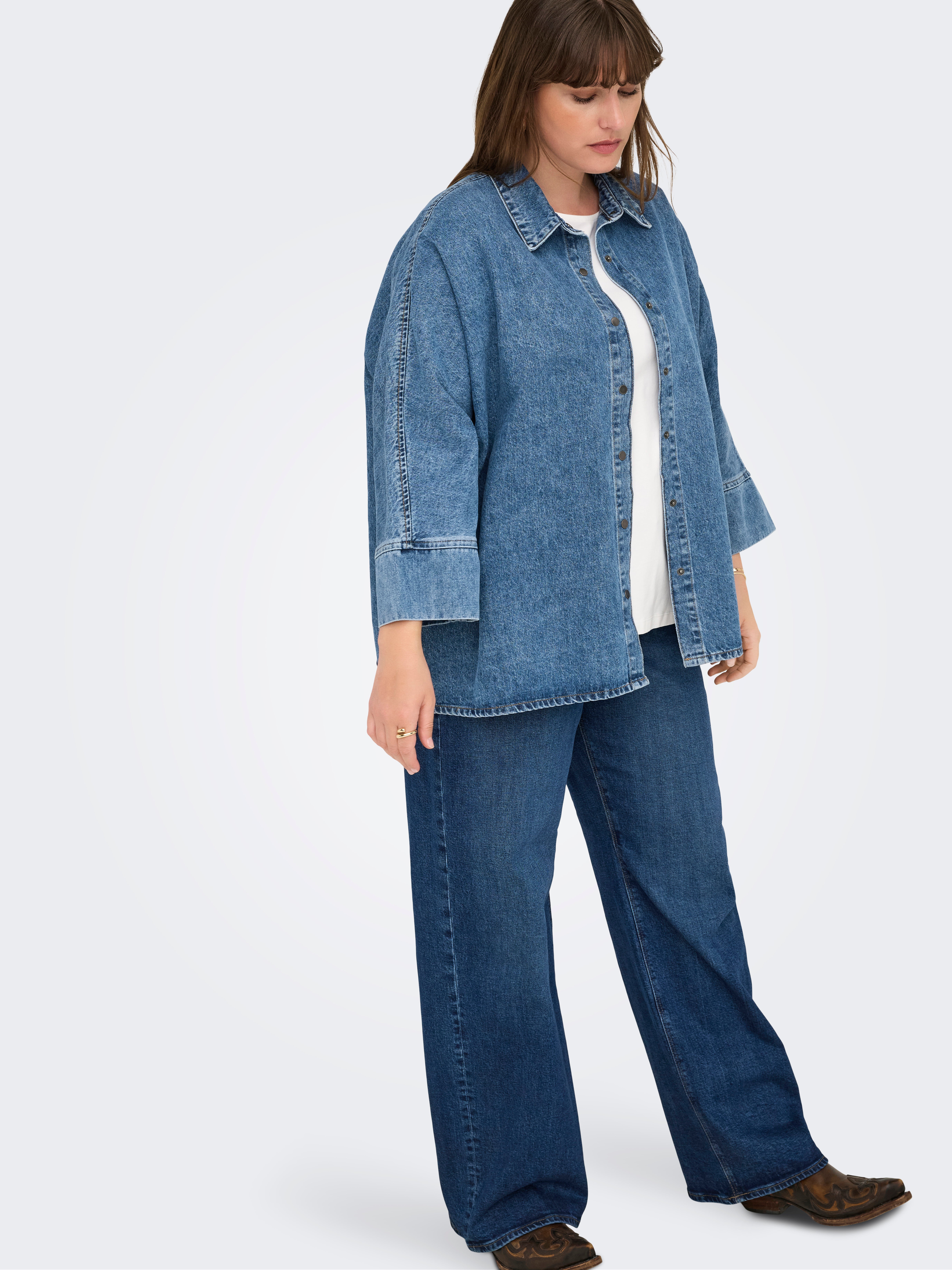 CARGRACE Denim shirt Medium Blue Denim