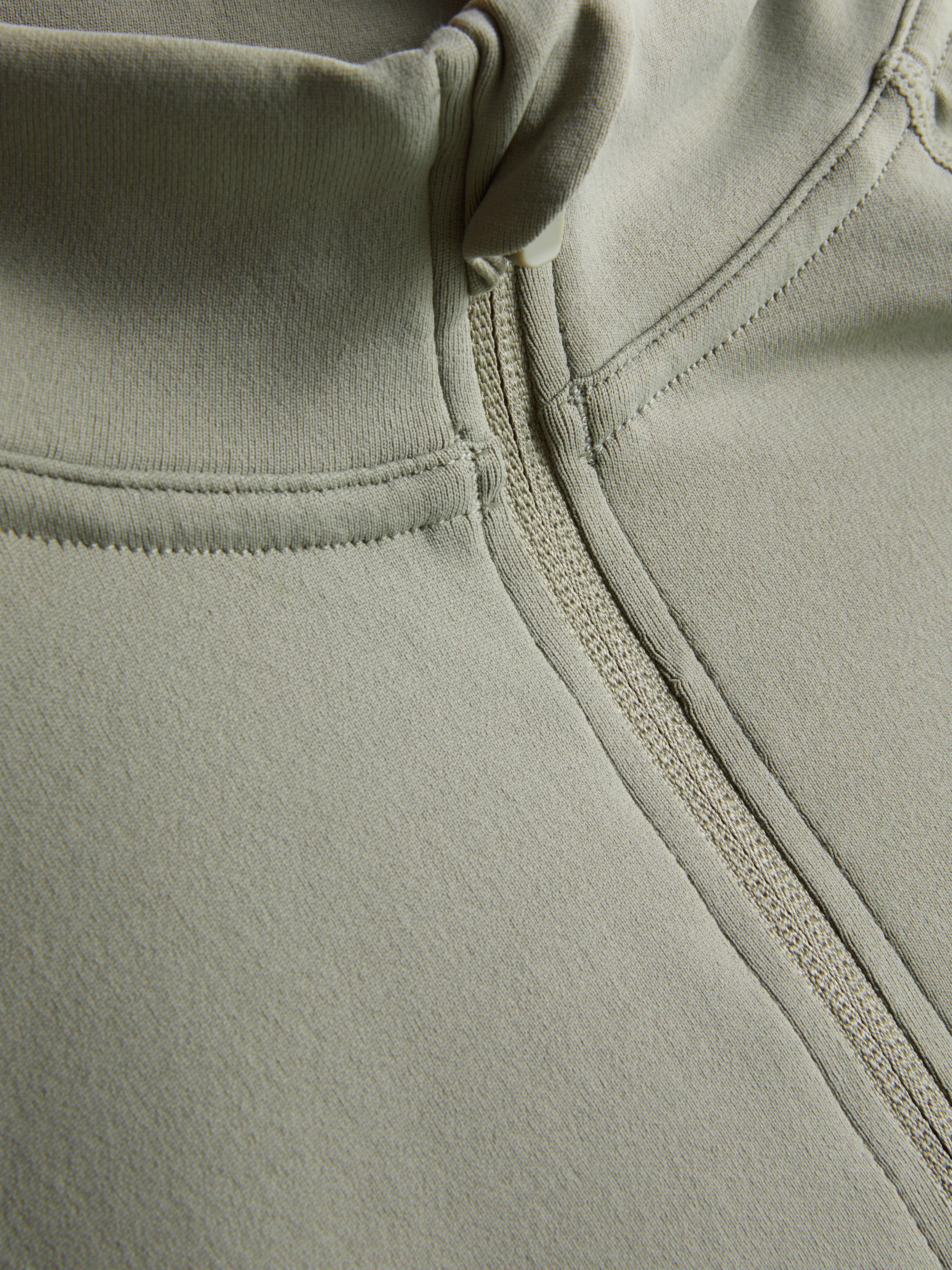 Quarter Zip Gym Top - Light Green