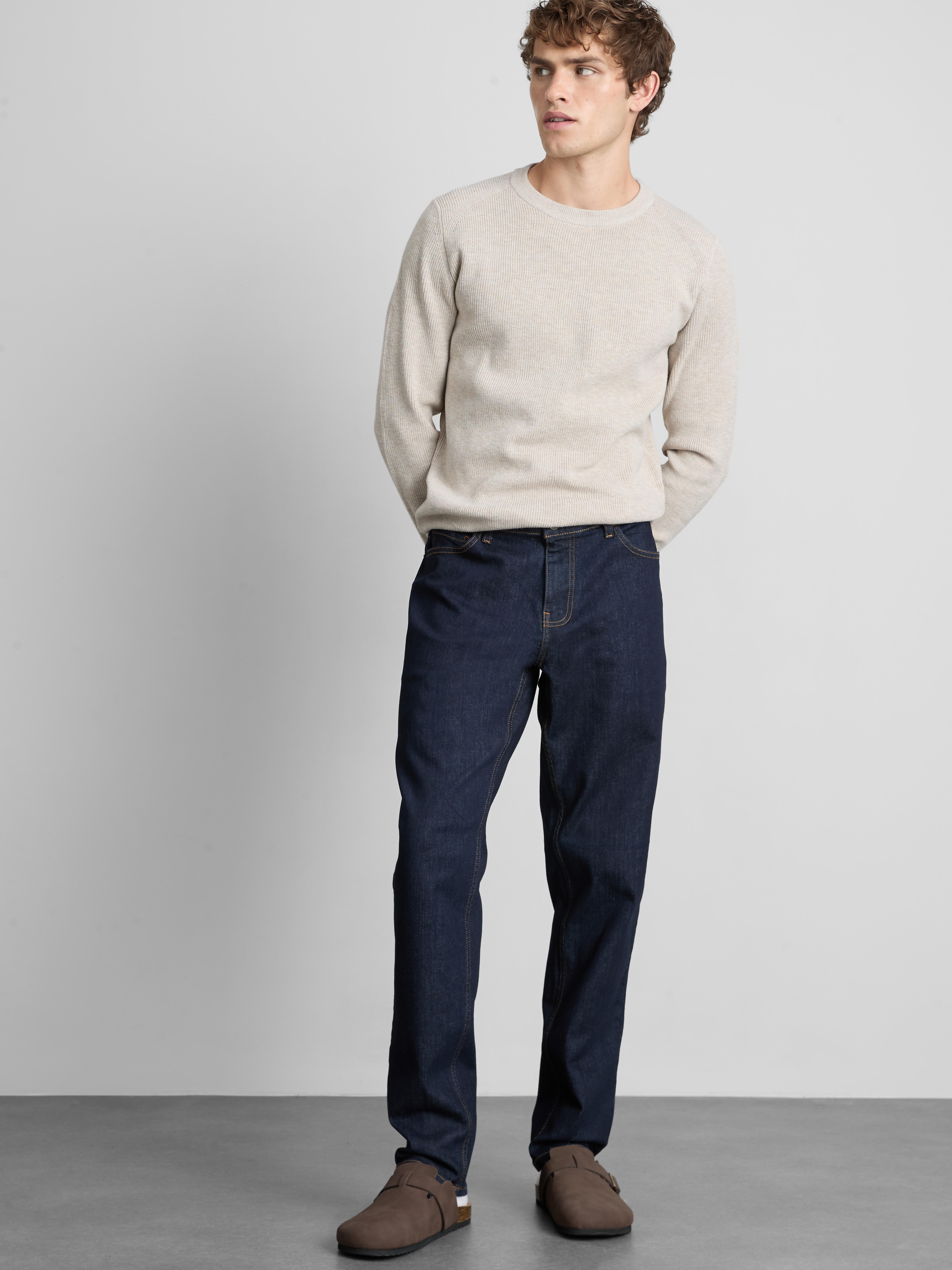 Mid-Rise Slim Fit Jeans - Indigo