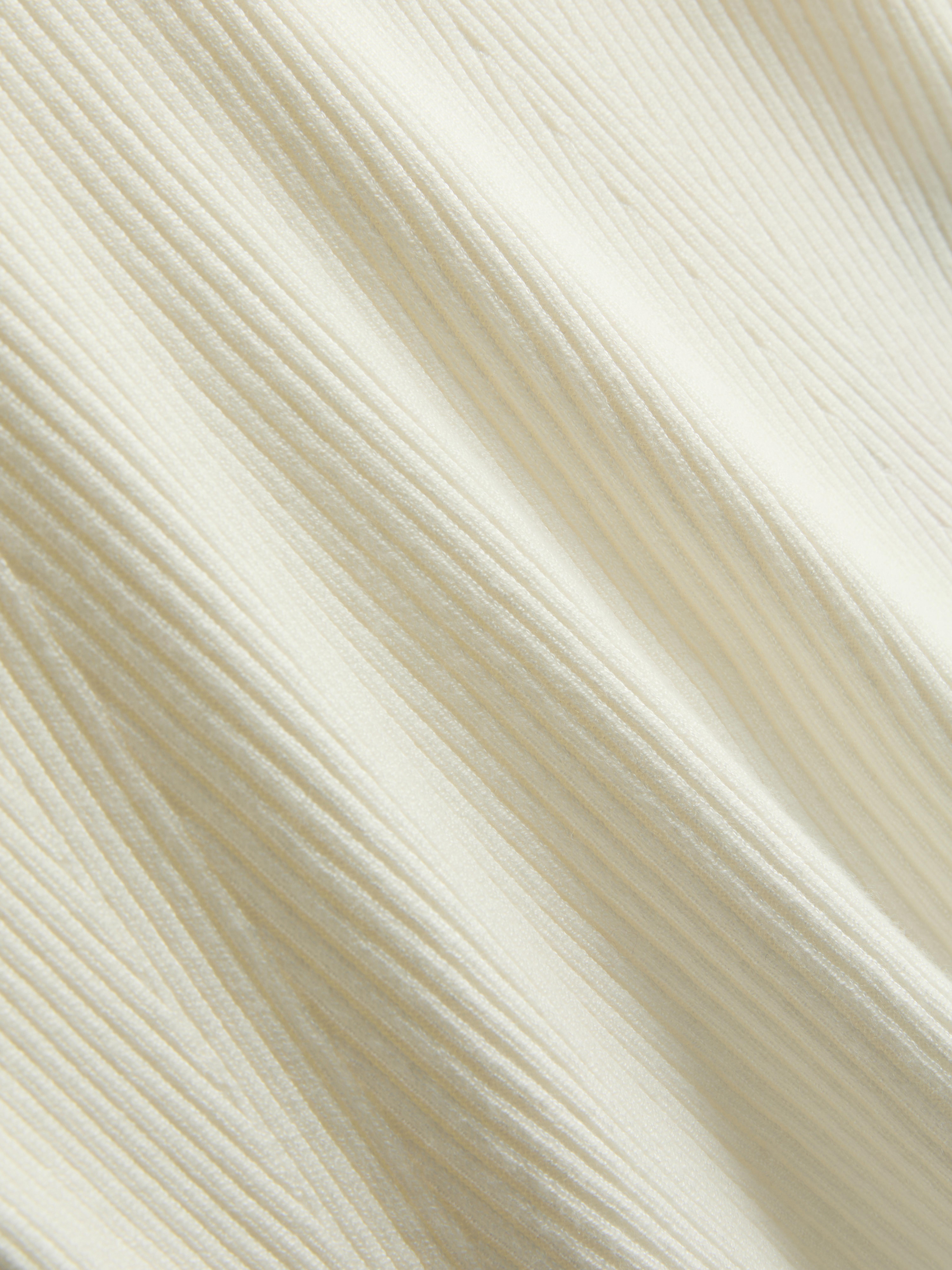 Ribbed V-Neck Sweater - Ivory