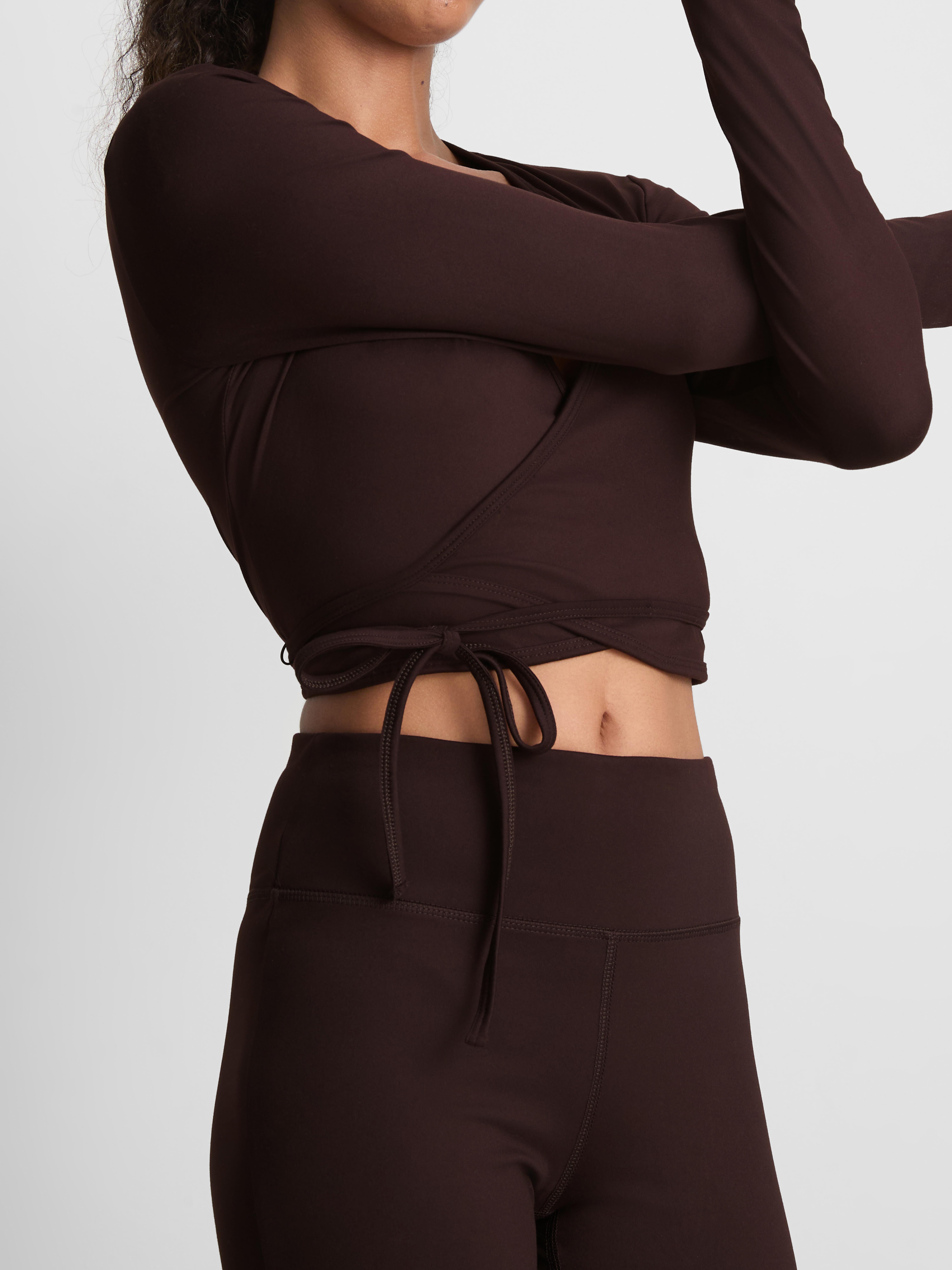 Primark Form | Smooth Support Wrap Top - Dark Purple