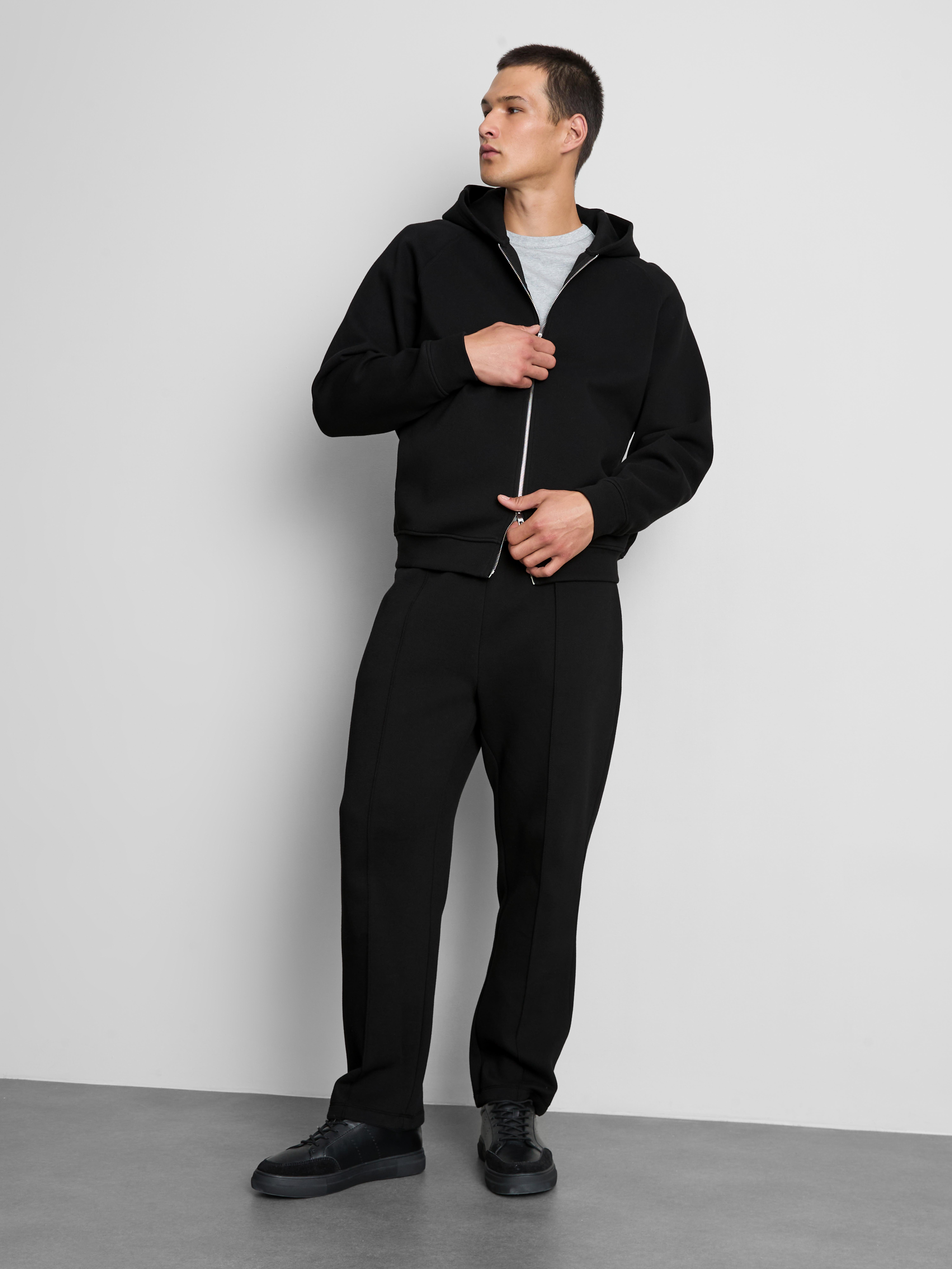 The Edit Zip-Up Hoodie - Black