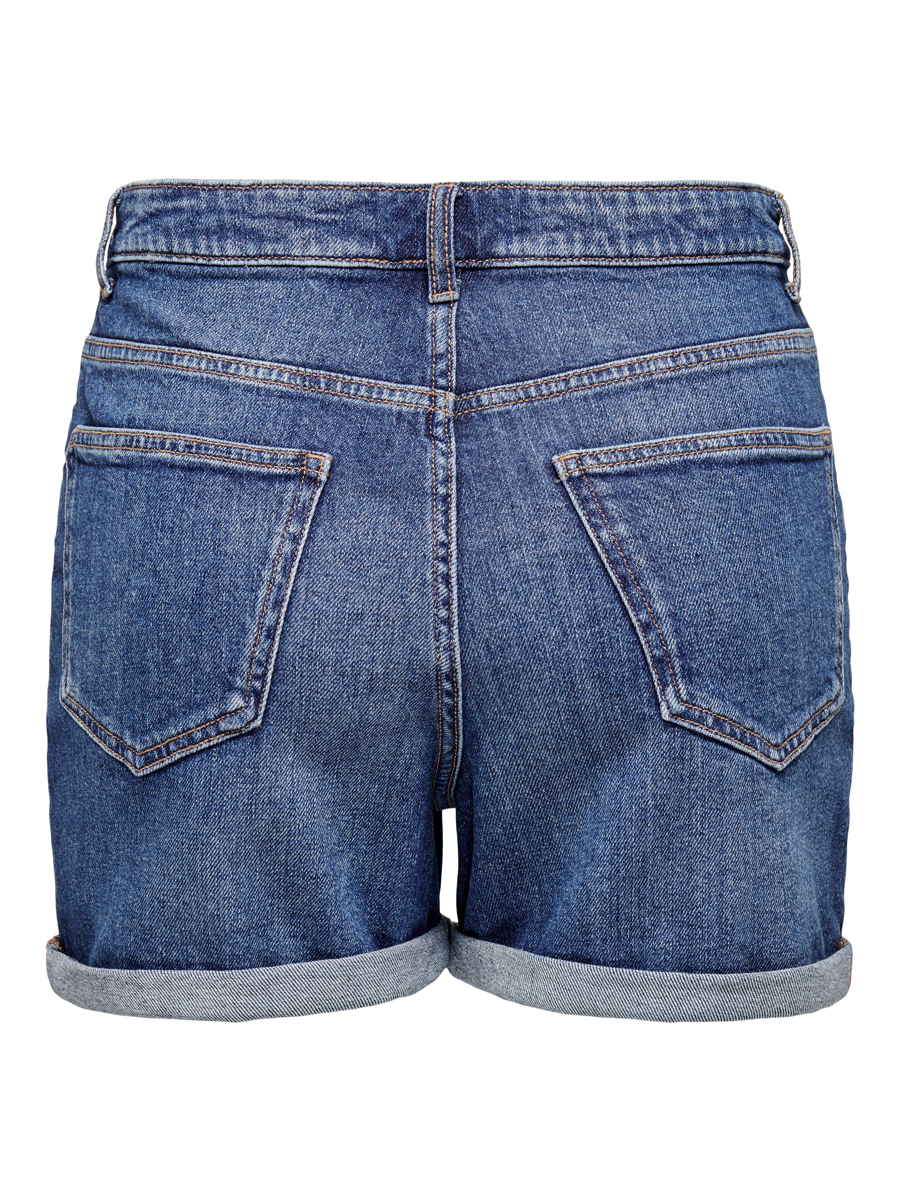 ONLJOSEPHINE High waist Regular Fit Shorts Medium Blue Denim