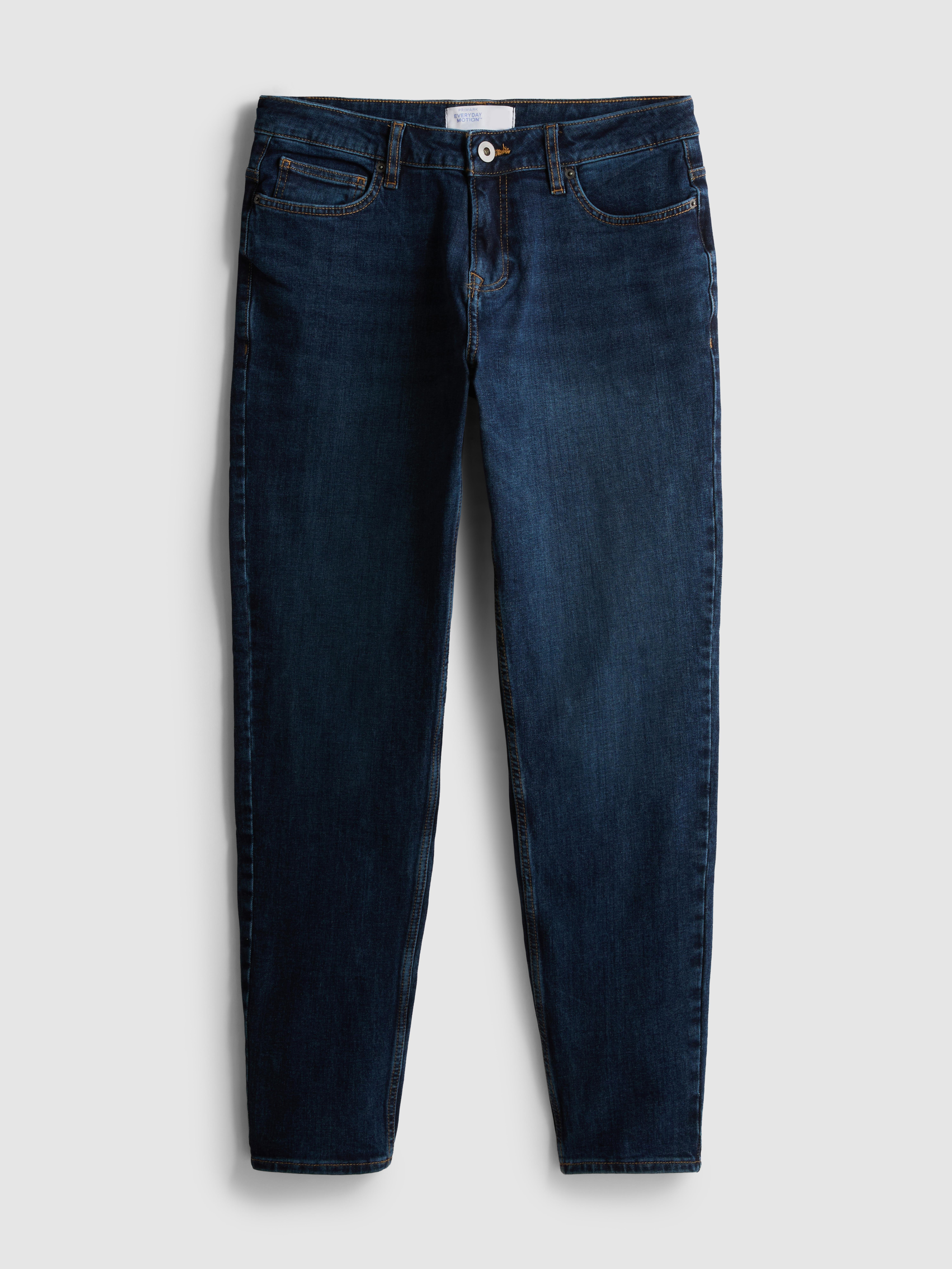Mid-Rise Slim Fit Jeans - Dark Blue