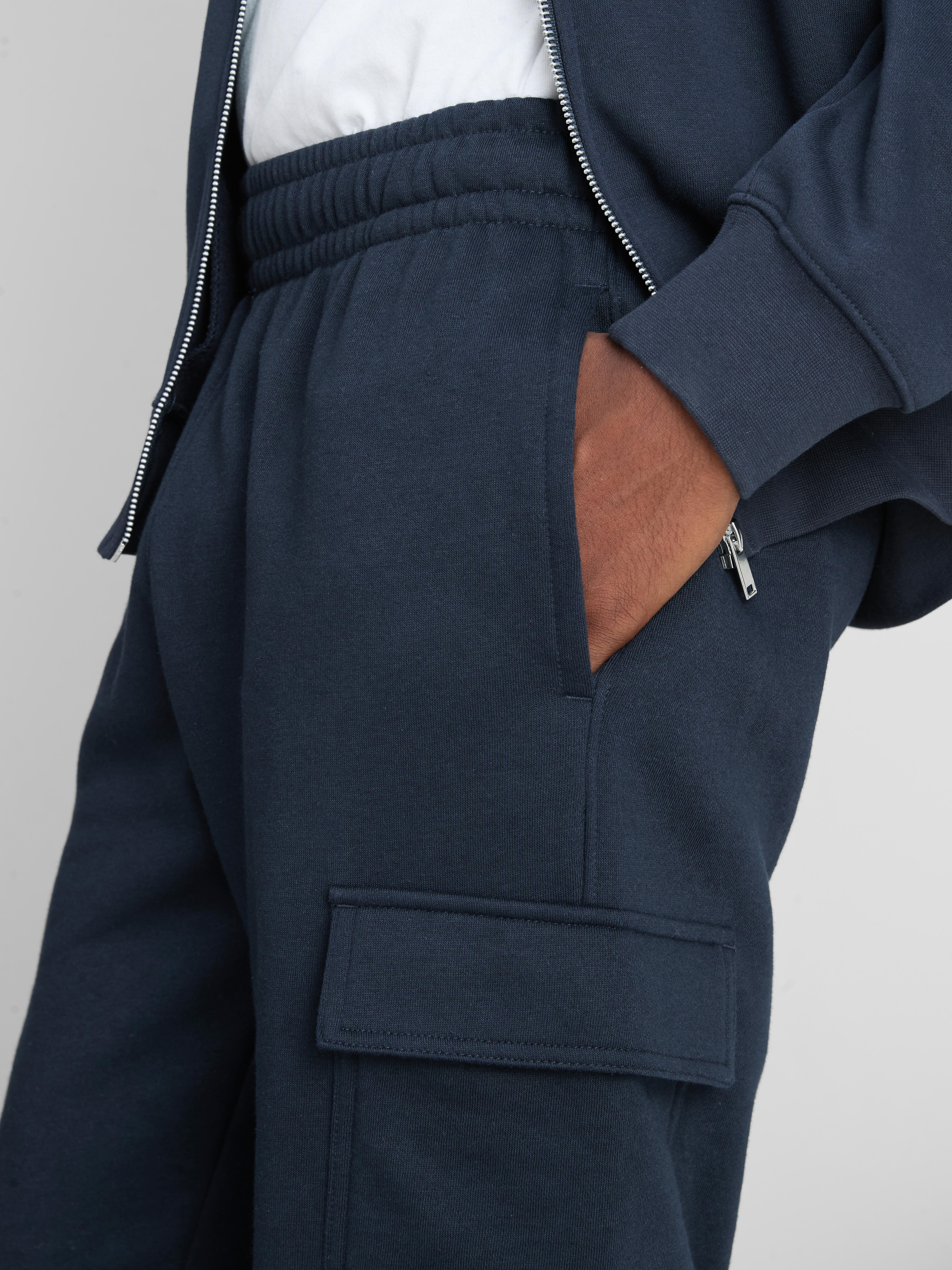 Essential Cargo Joggers - Navy