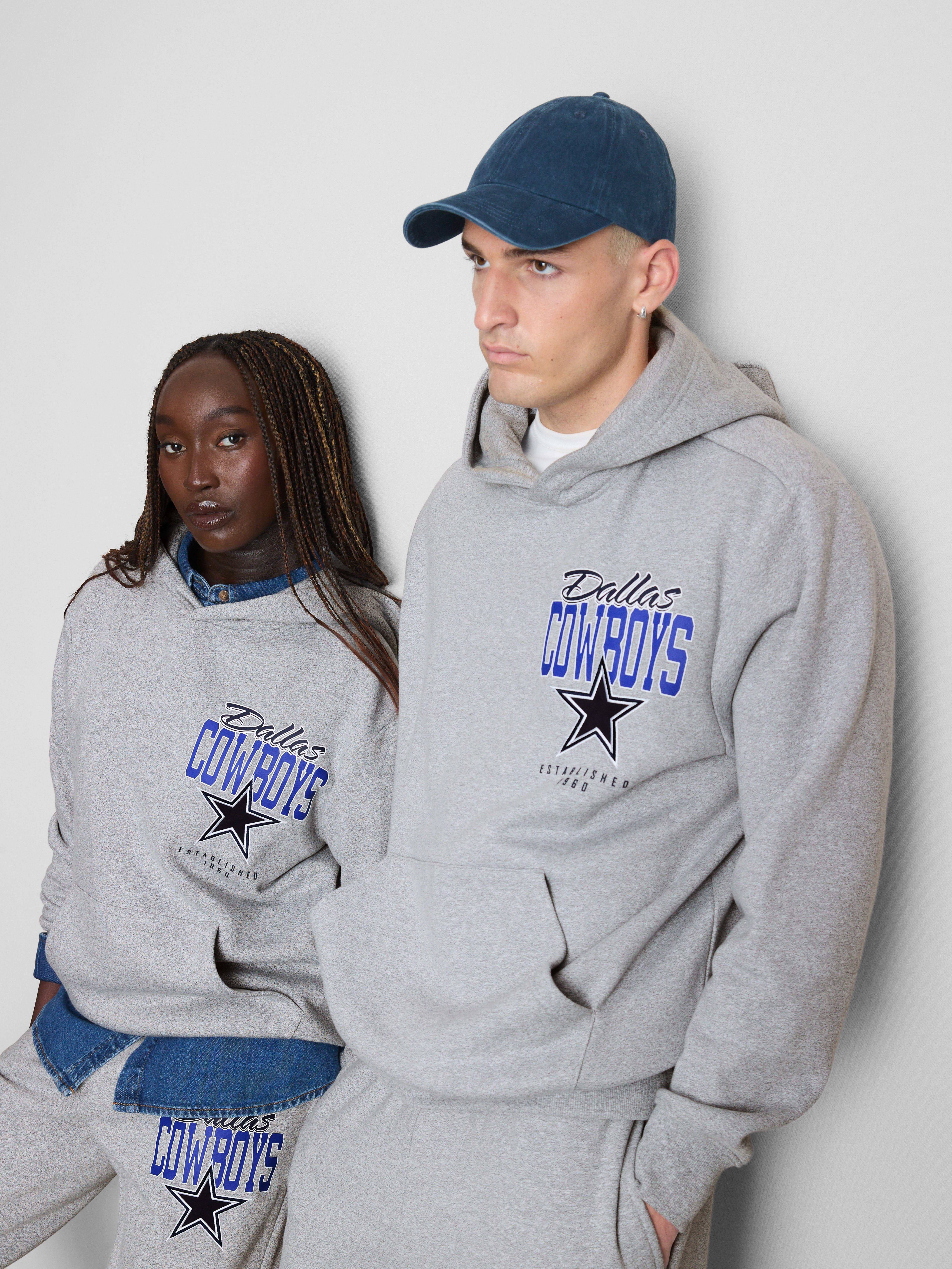 NFL Dallas Cowboys Cotton-Rich Hoodie - Gray