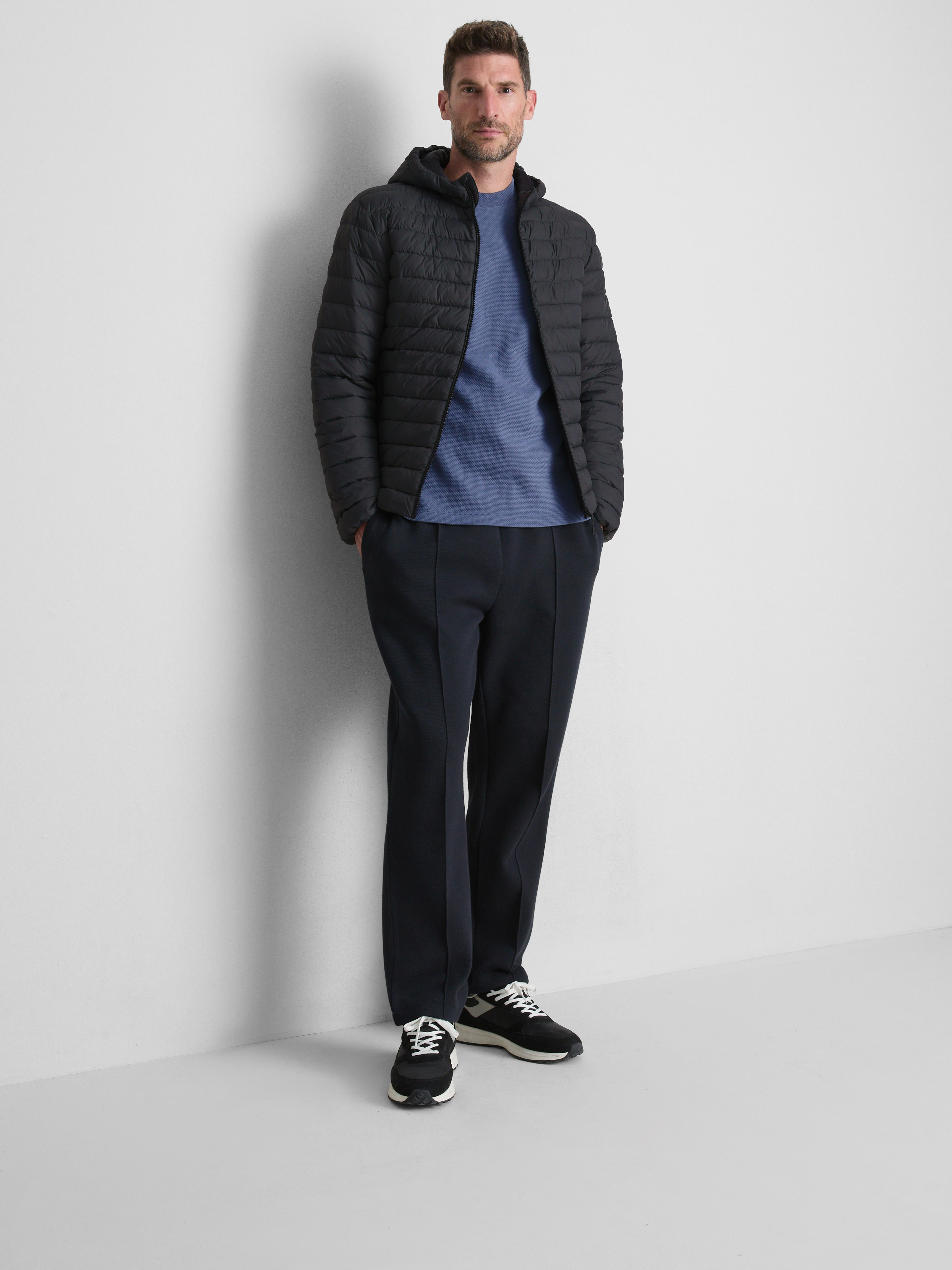 Hooded Padded Jacket - Gray