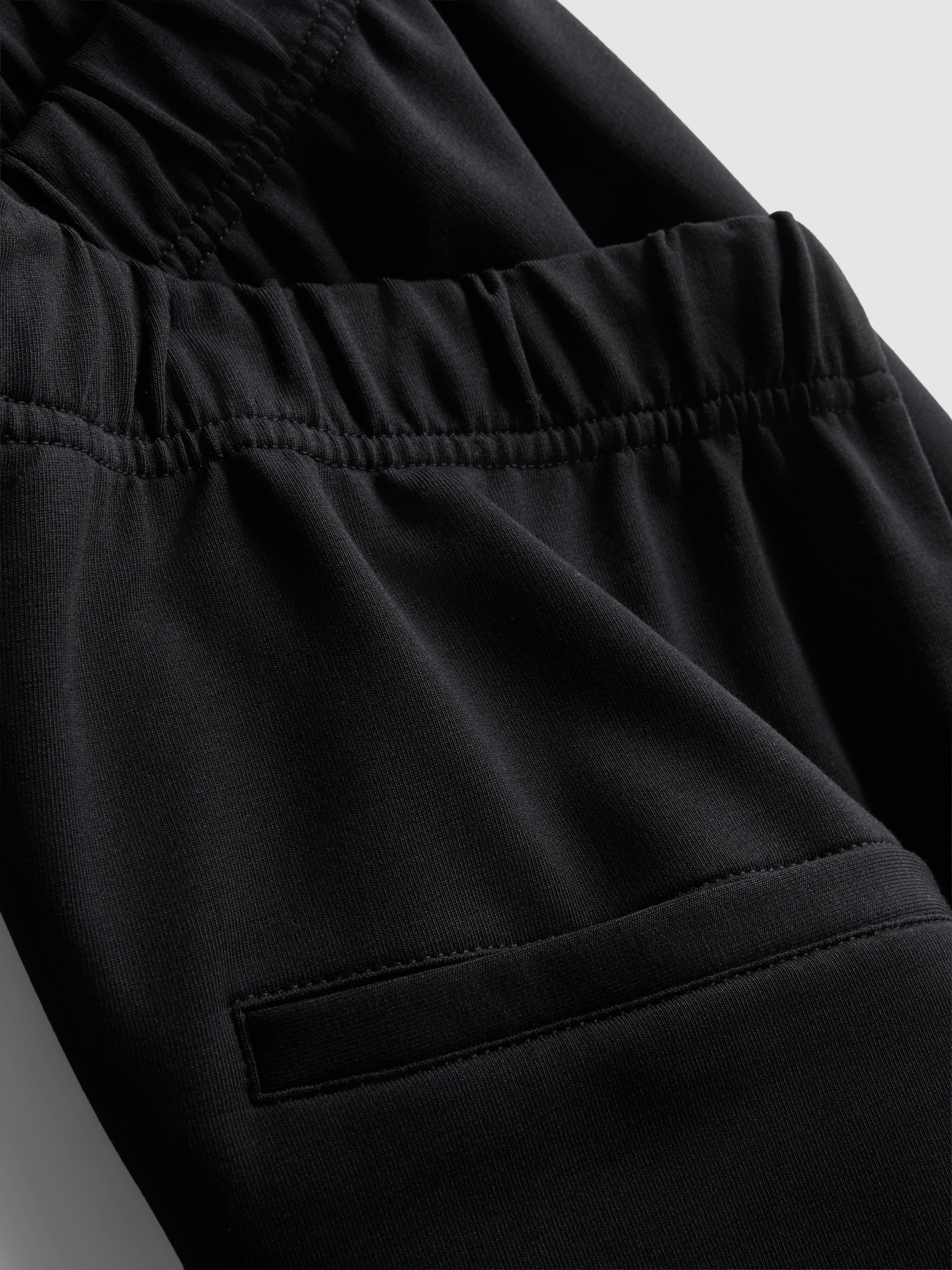 Cotton Rich Barrel Leg Joggers - Black