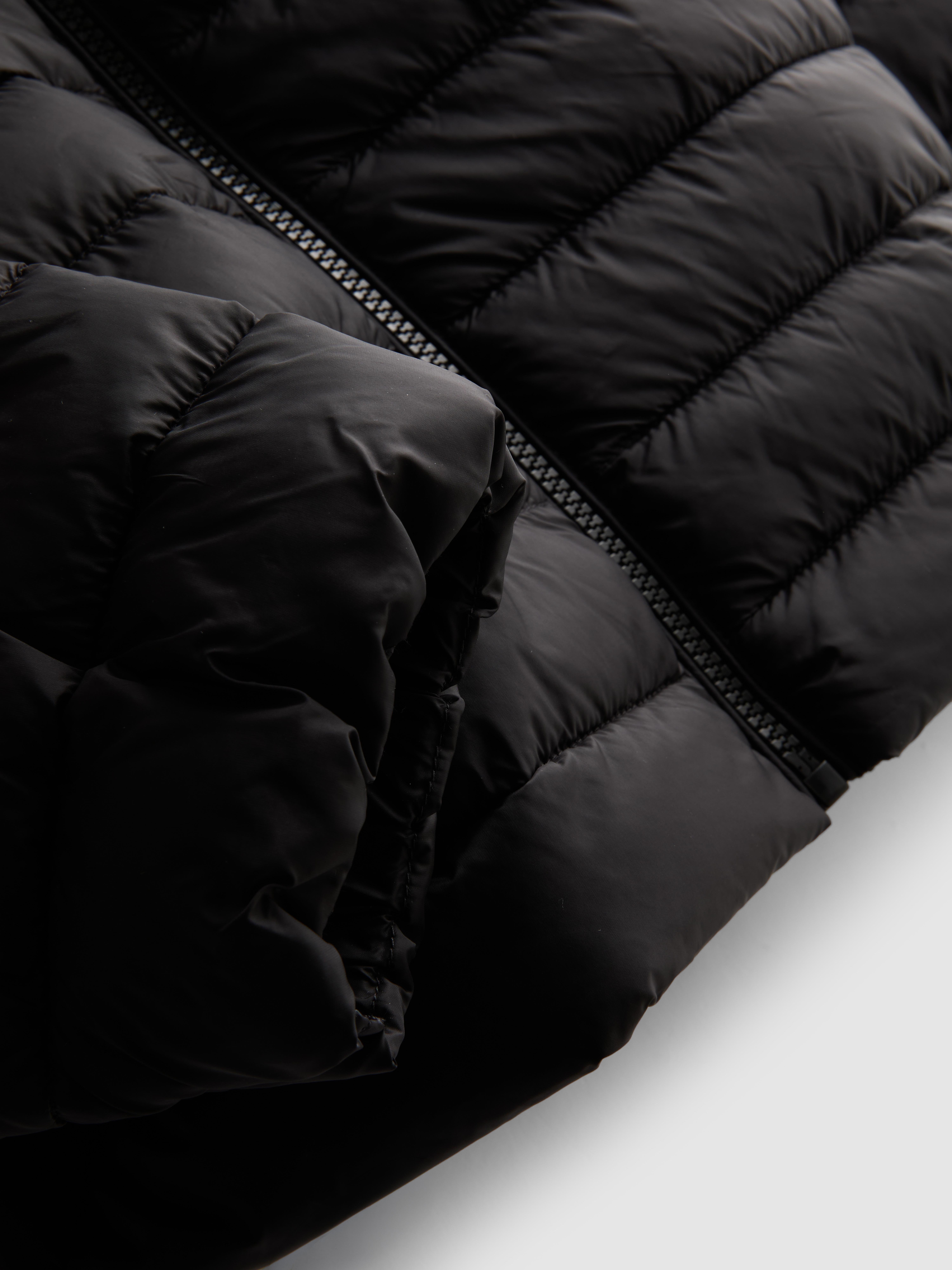 Hooded Padded Jacket - Black