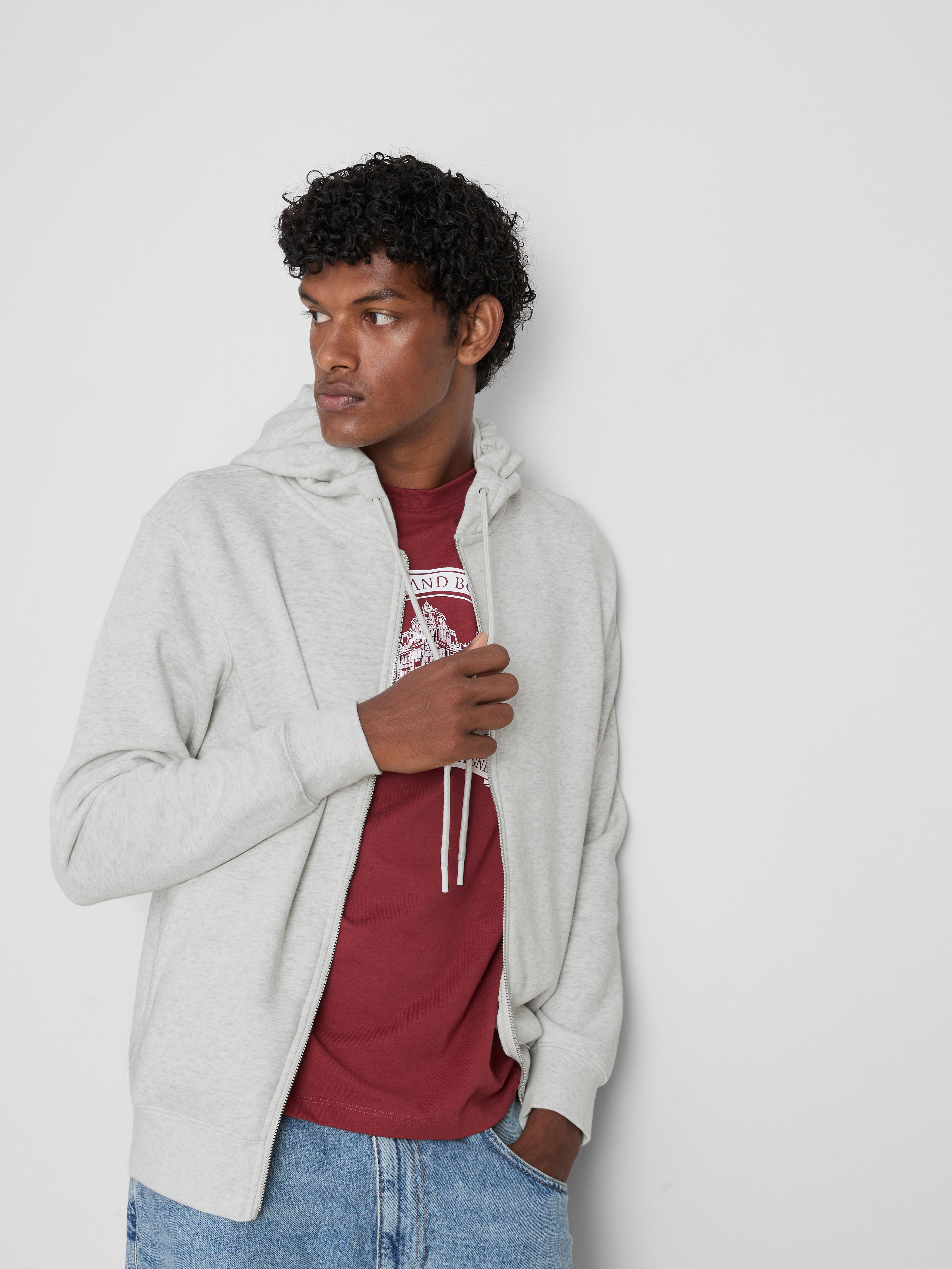 Zip Hoodie - Gray
