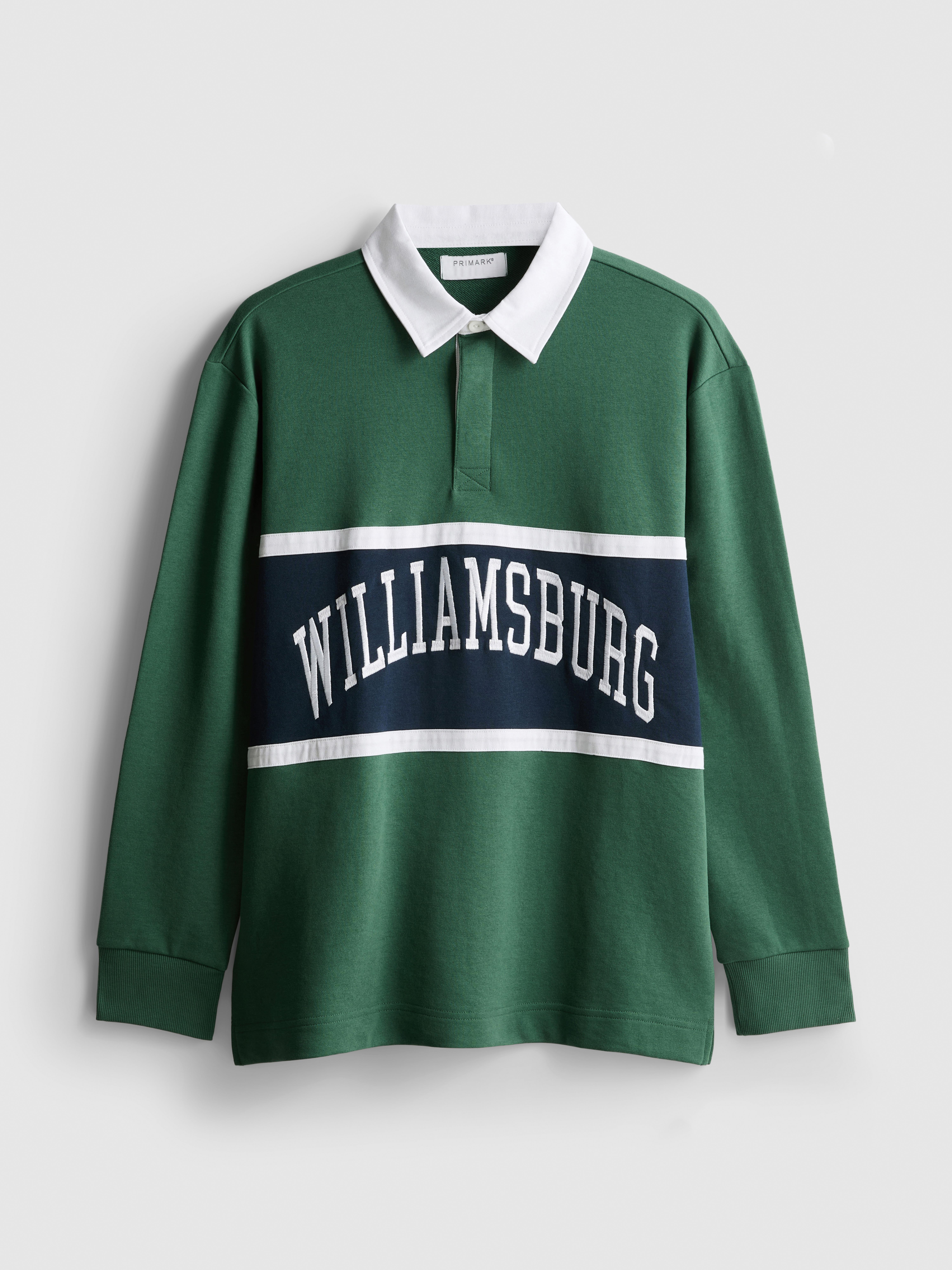 Cotton Blend Williamsburg Rugby Shirt - Green