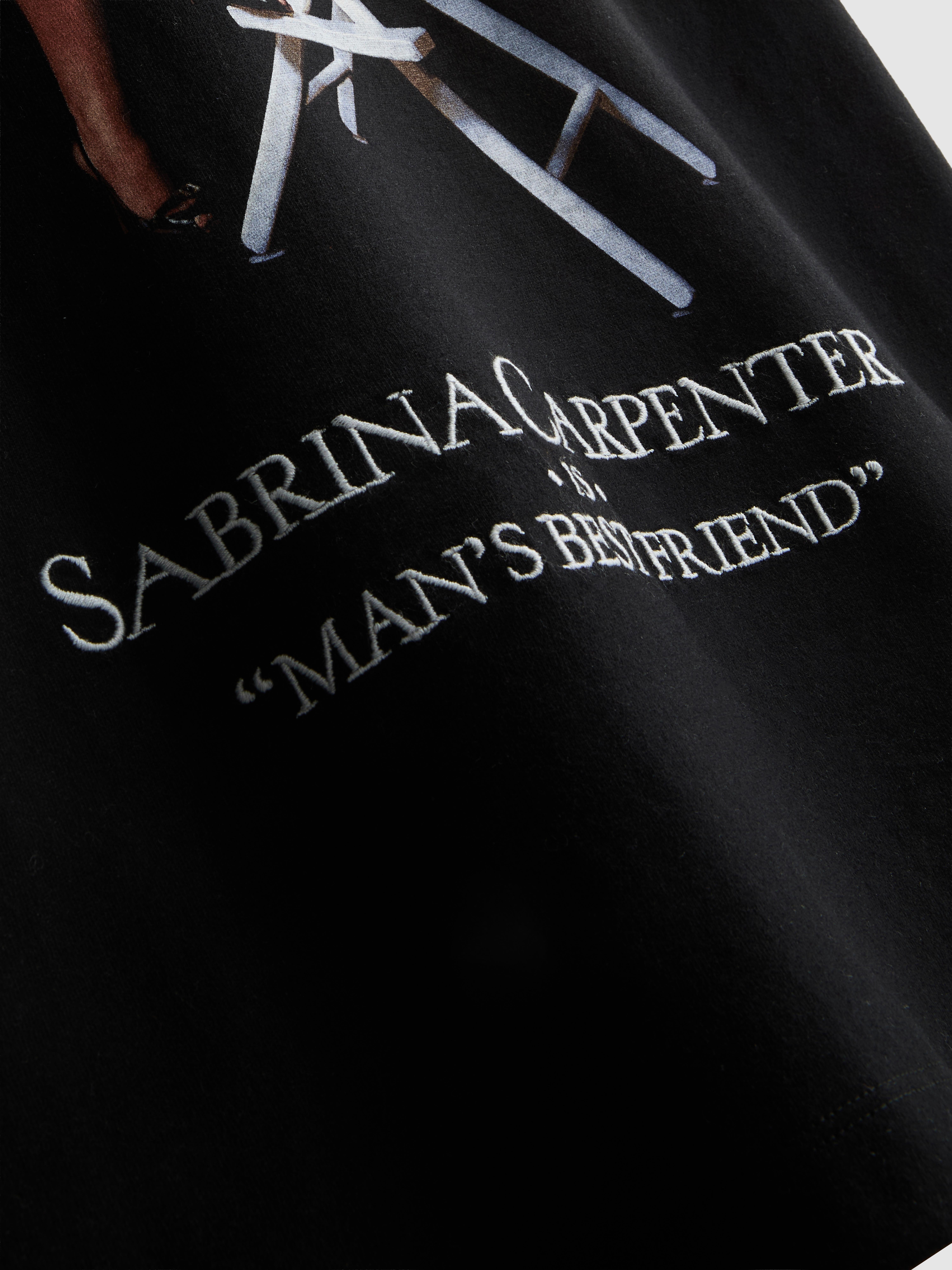 Sabrina Carpenter Pure Cotton Graphic Tee - Black