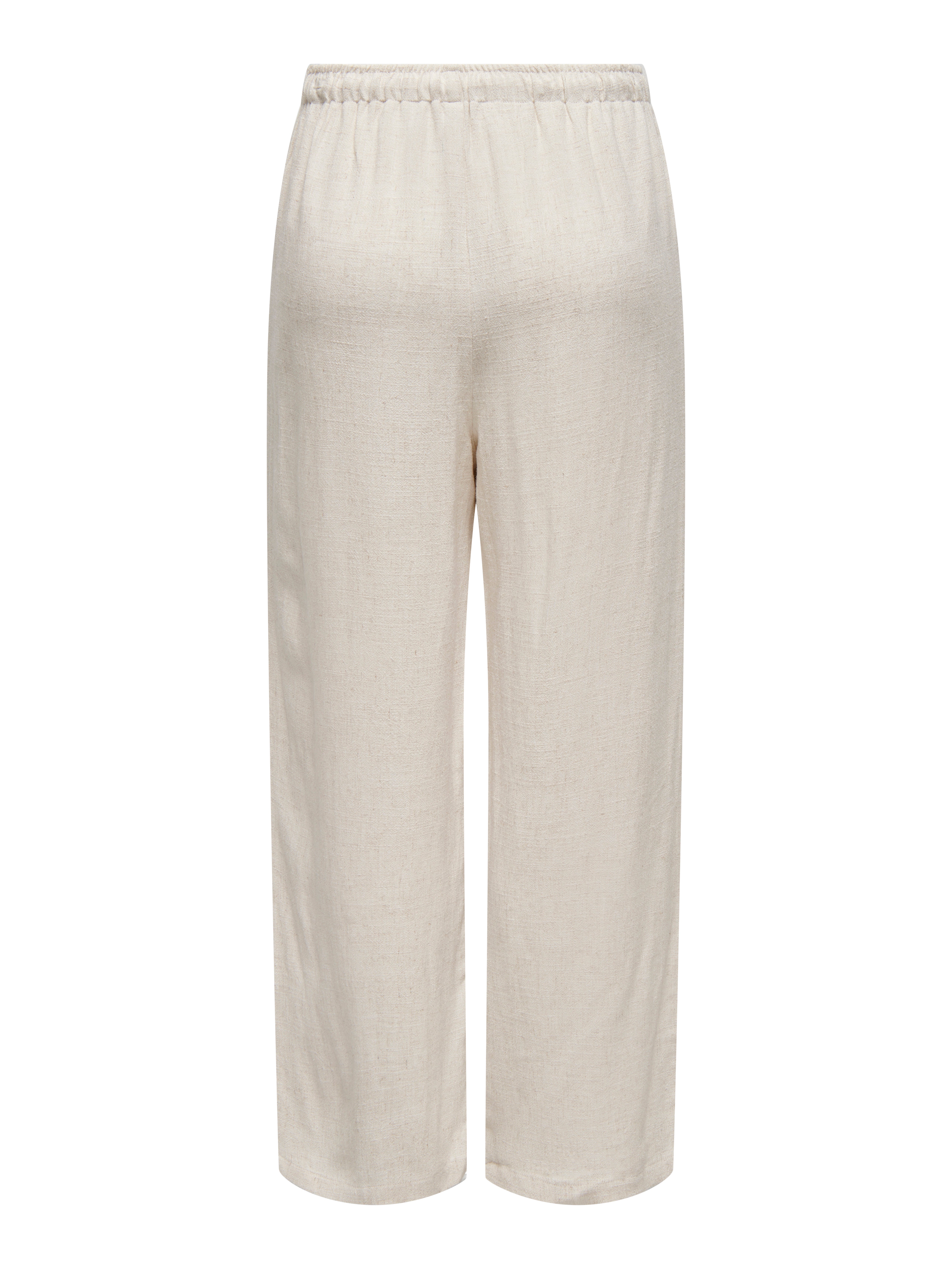 ONLSIESTA Straight Fit Linen Trousers Moonbeam