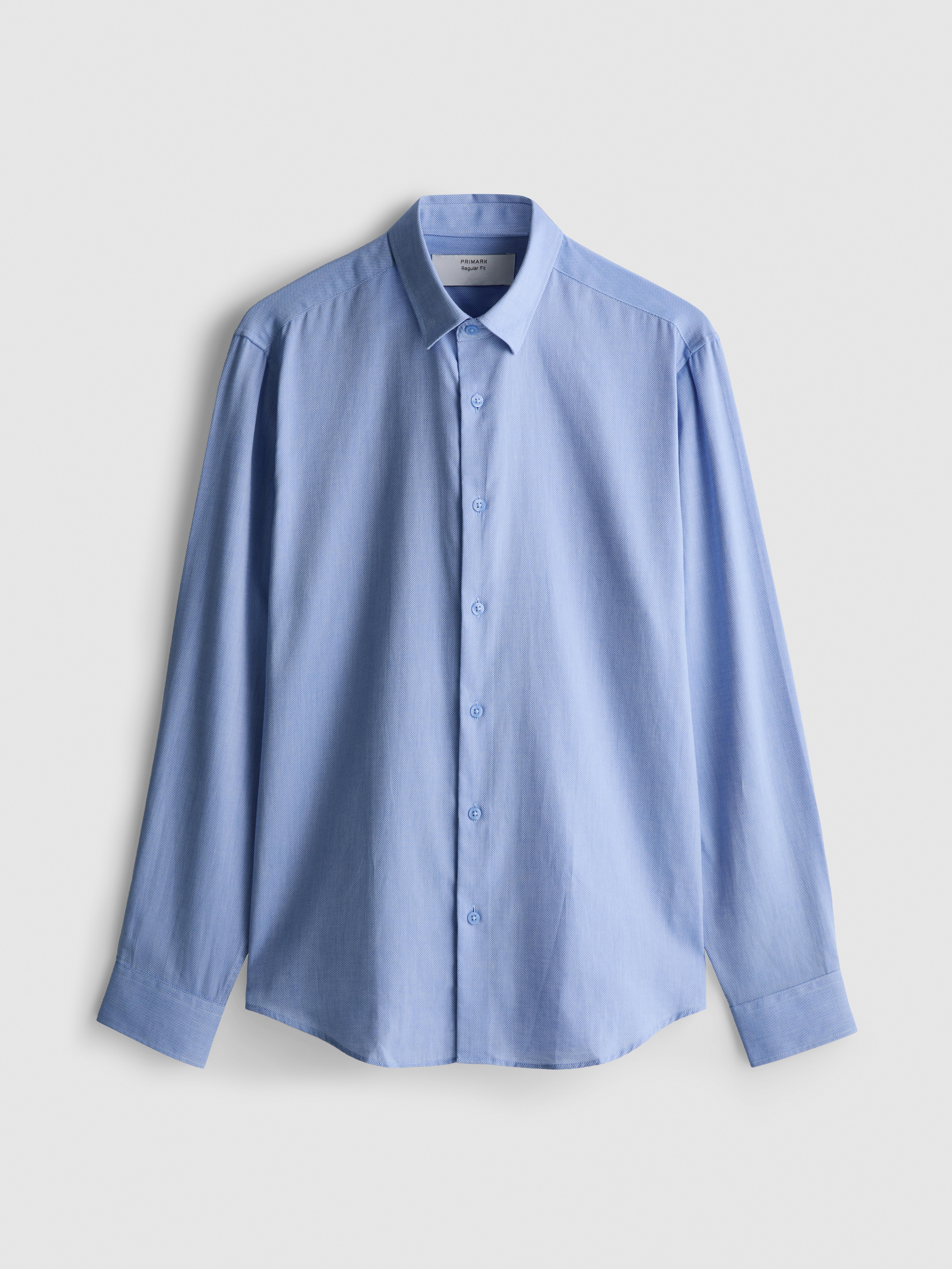 Textured Oxford Shirt - Light Blue