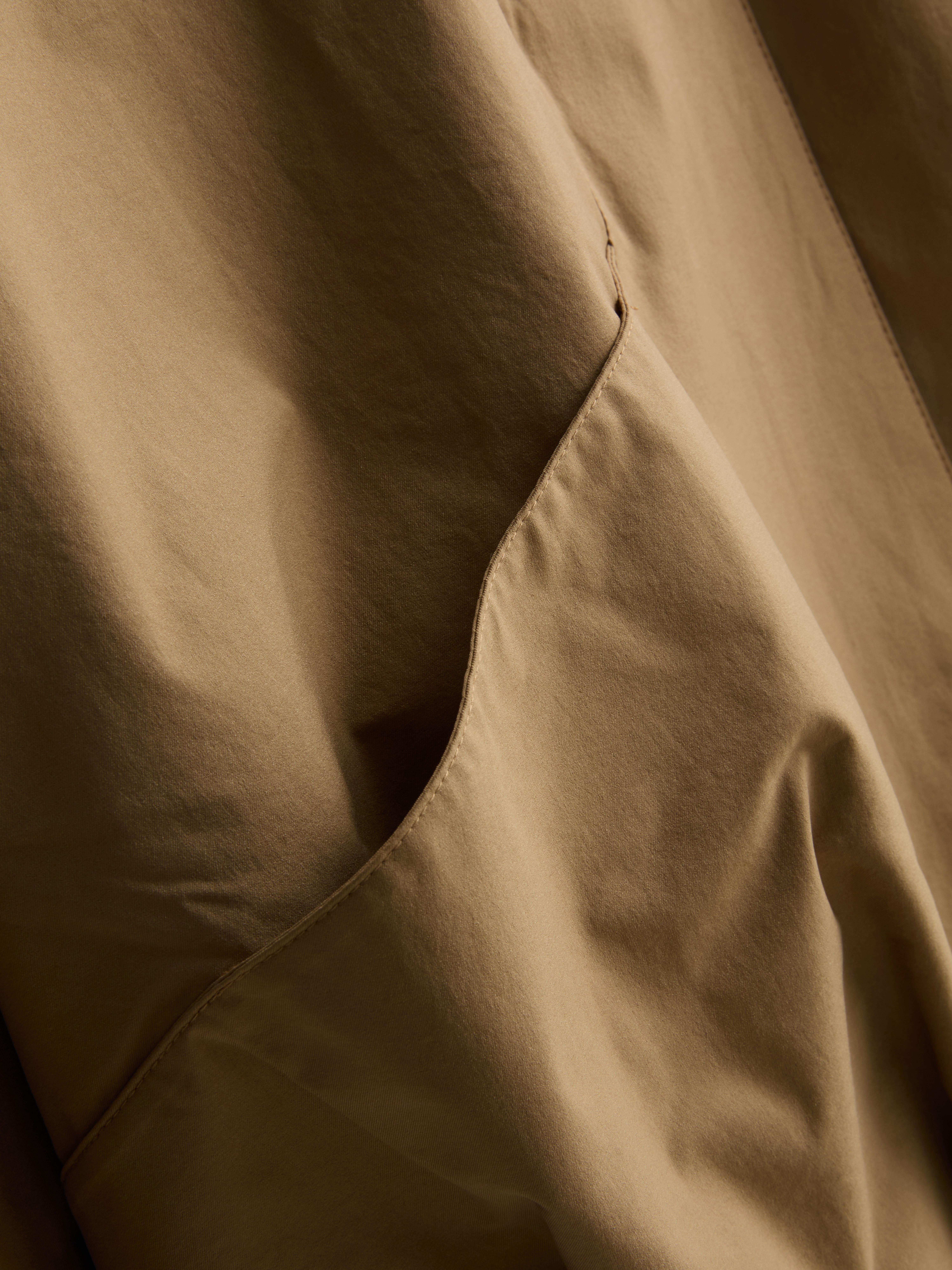 Relaxed Funnel Neck Jacket - Stone