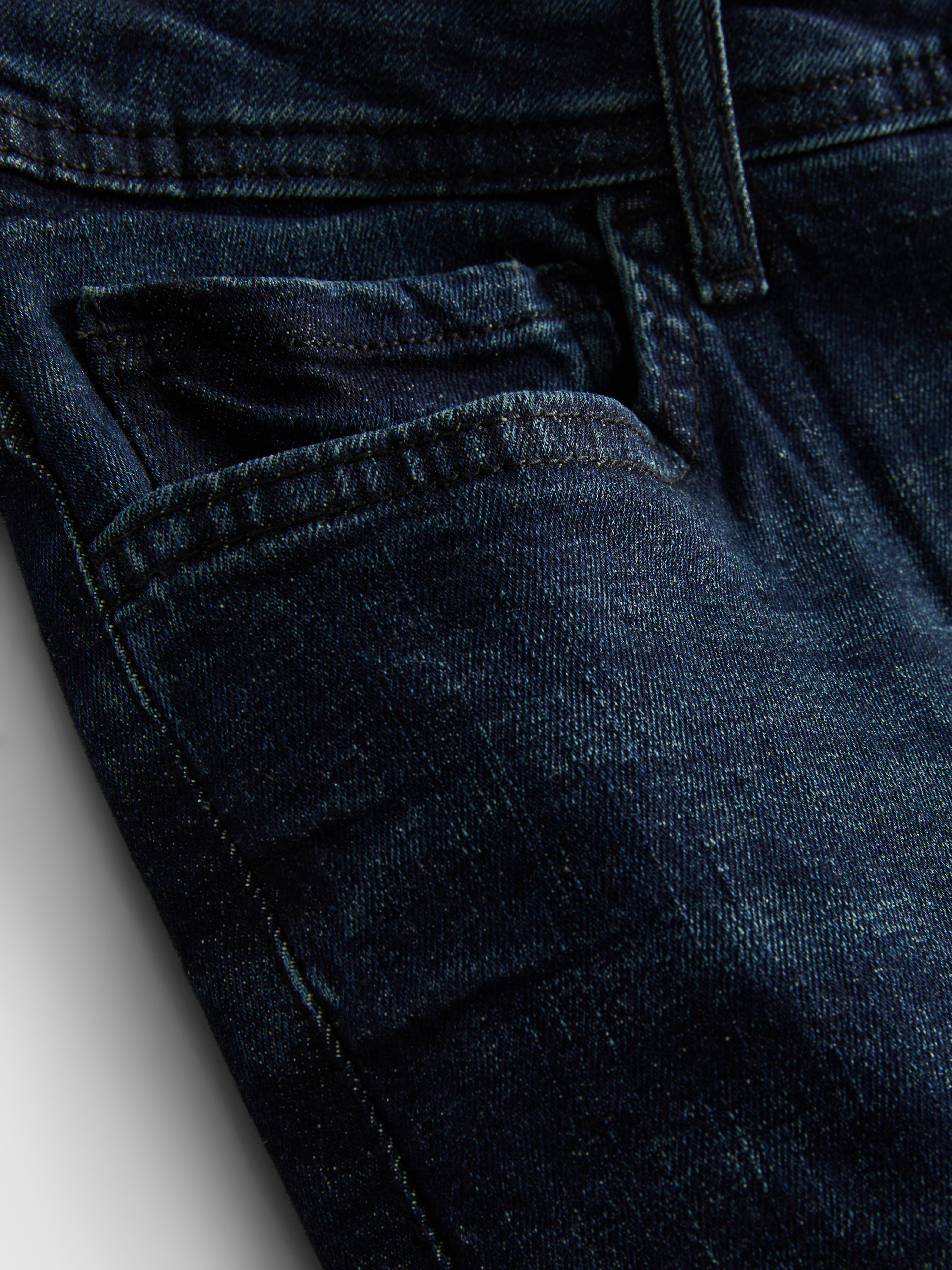 Mid-Rise Slim Fit Jeans - Dark Blue
