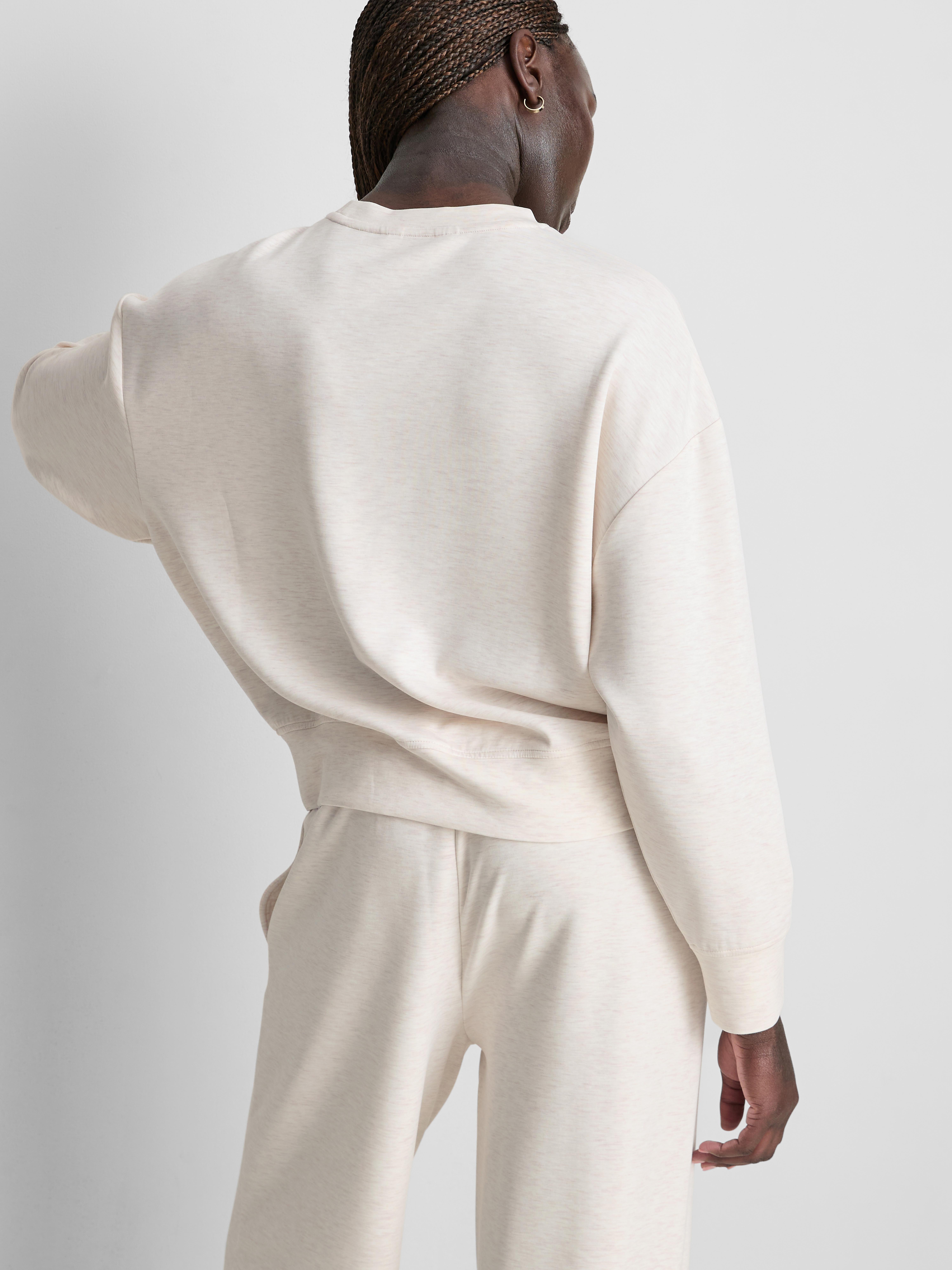 Modal-Blend Crewneck Sweatshirt - Oatmeal