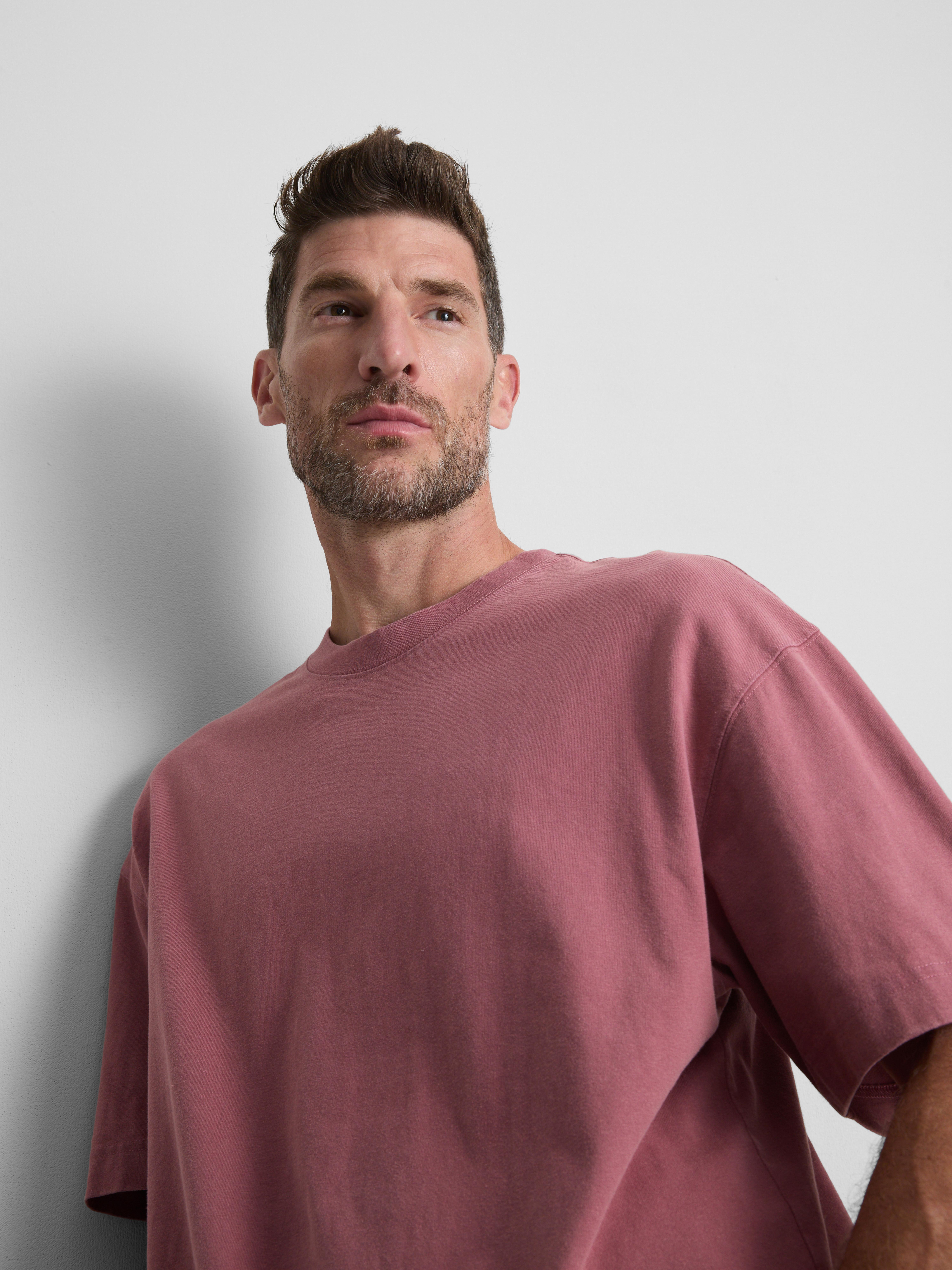 Pure Cotton Boxy T-Shirt - Pink