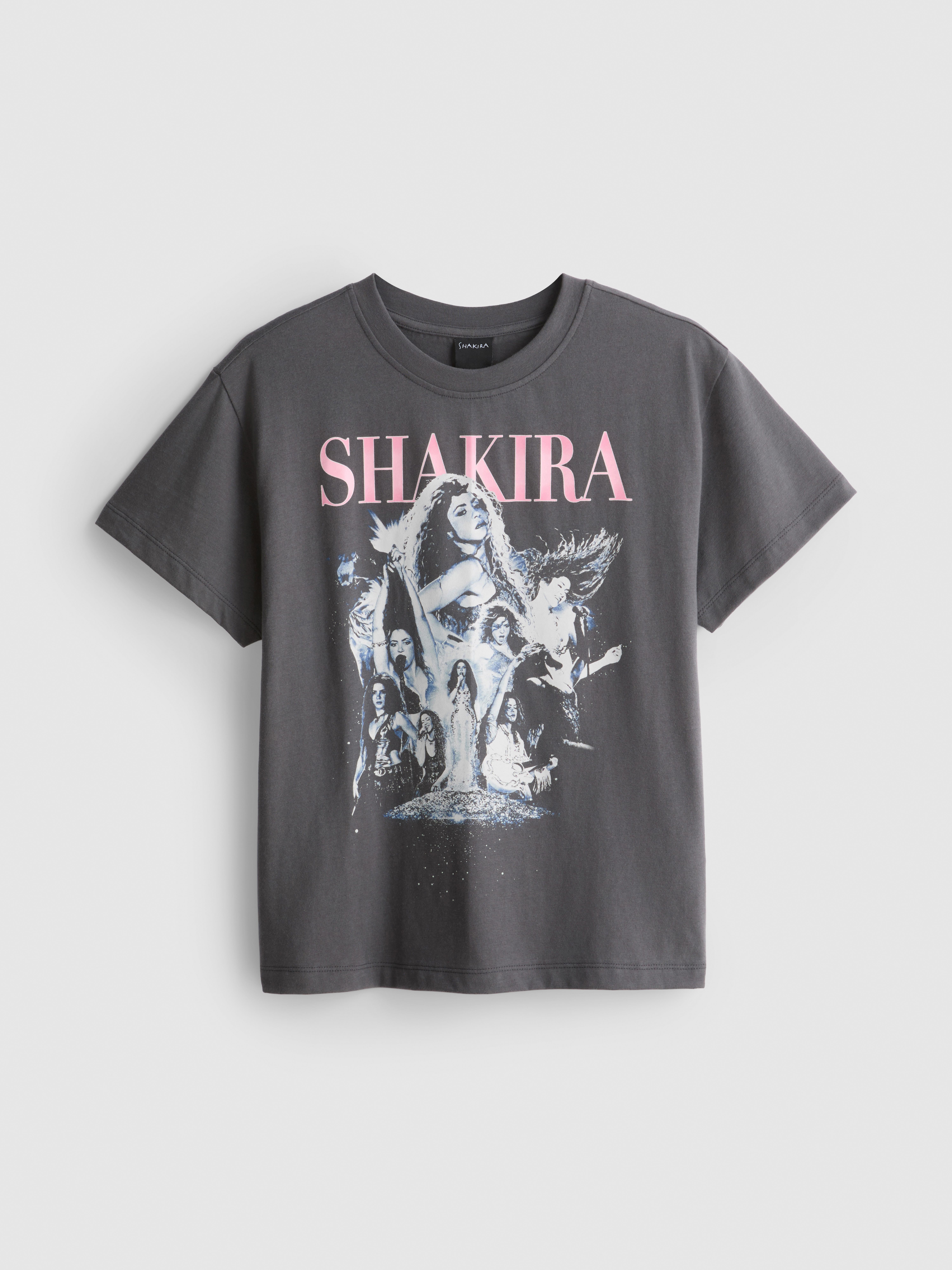 Shakira Pure Cotton Graphic Tee - Black