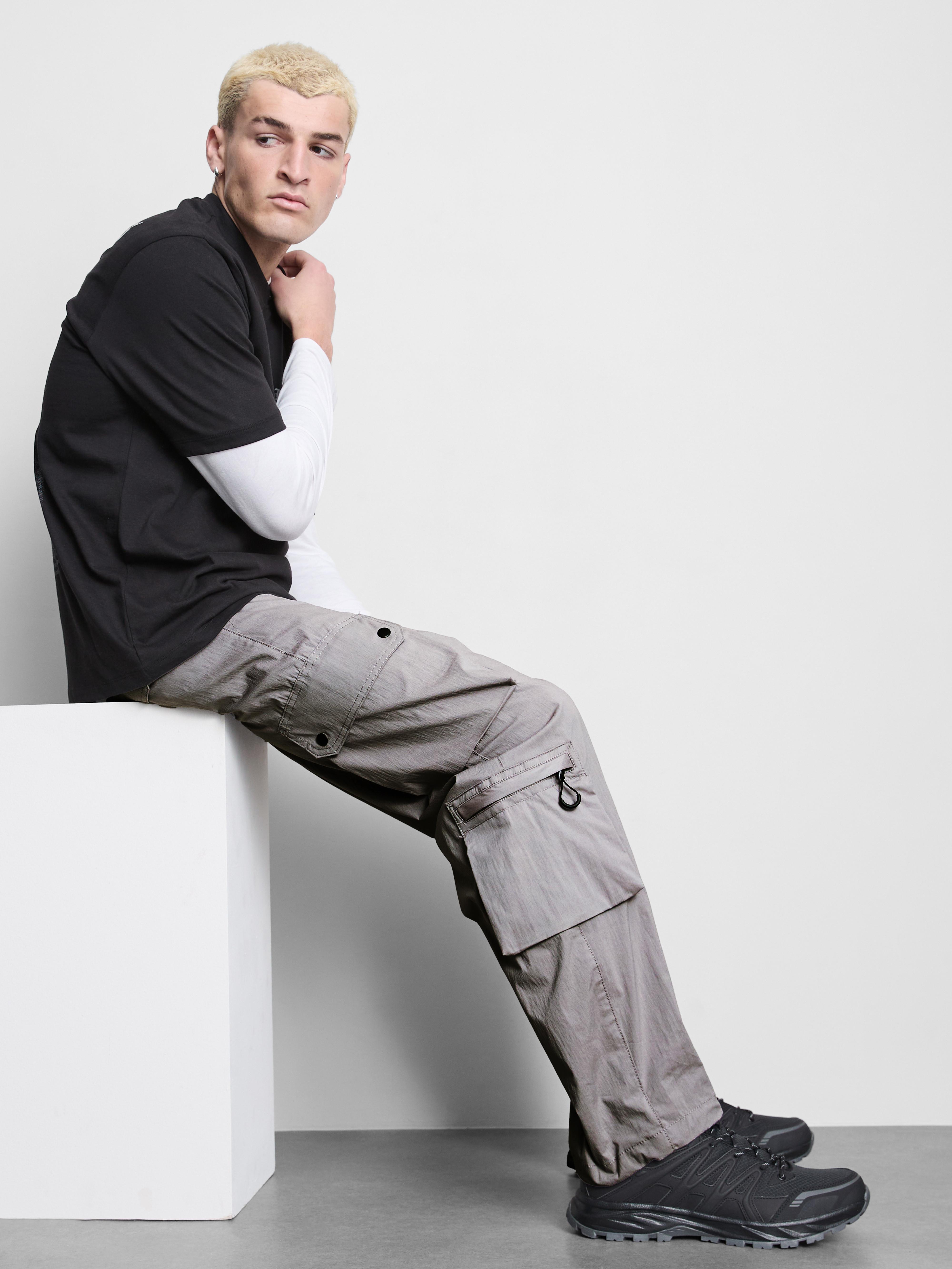 Utility Cargo Pants - Gray
