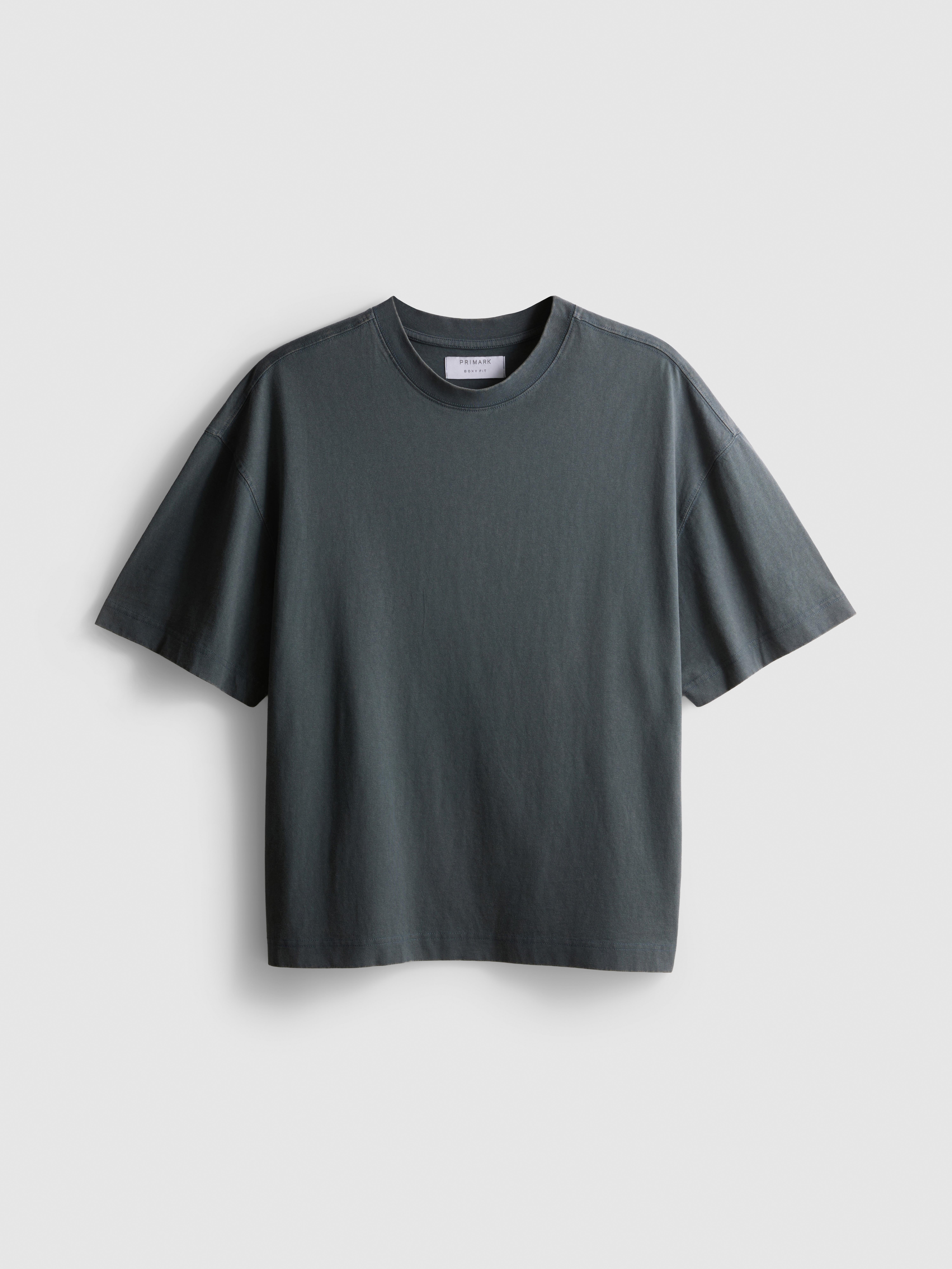 Pure Cotton Boxy T-Shirt - Dark Blue